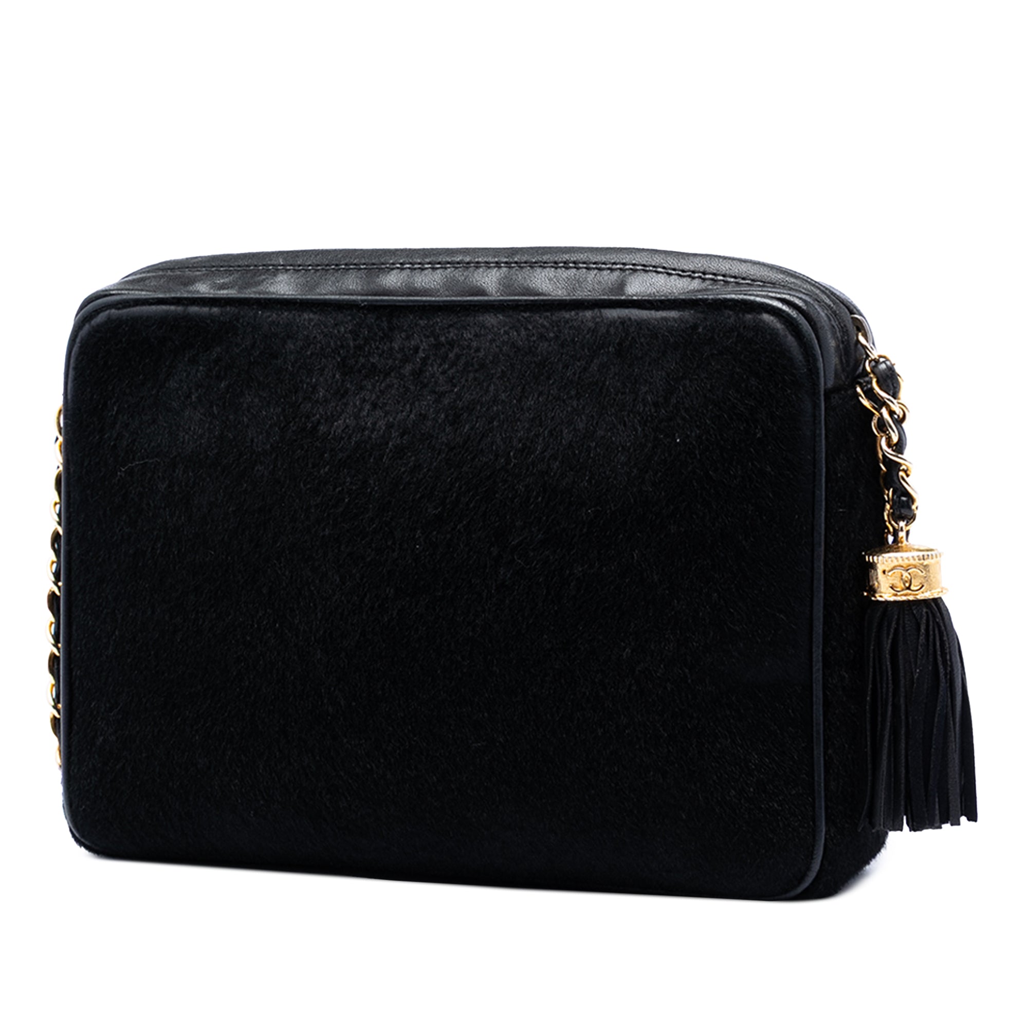 Chanel CC Ponyhair and Leather Tassel Camera Bag - image 2