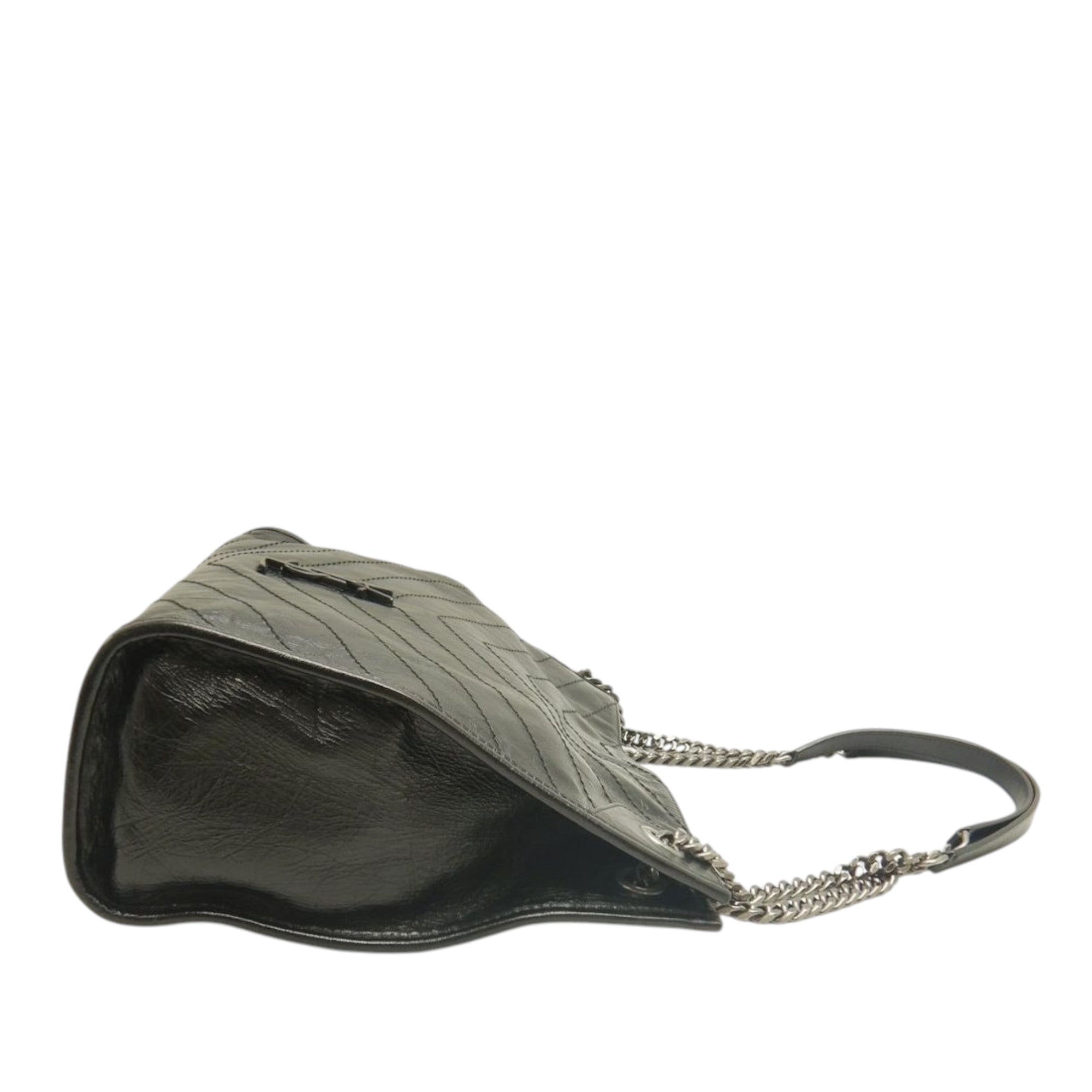 Saint Laurent Medium Crinkled Calfskin Monogram Niki Shopper Tote - image 15