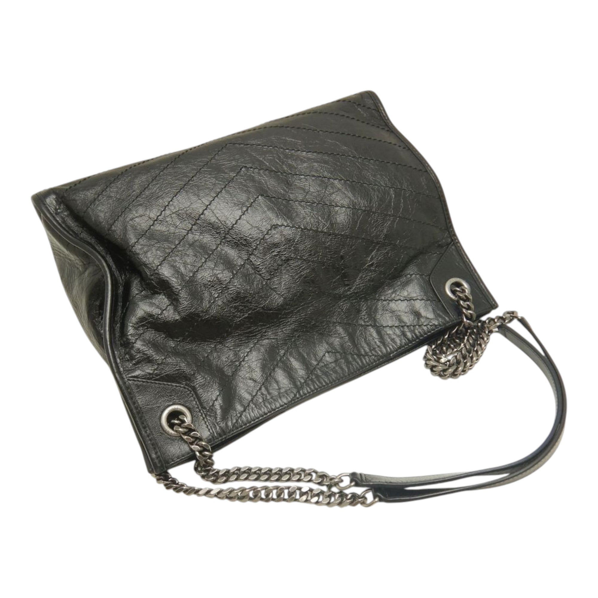 Saint Laurent Medium Crinkled Calfskin Monogram Niki Shopper Tote - image 17