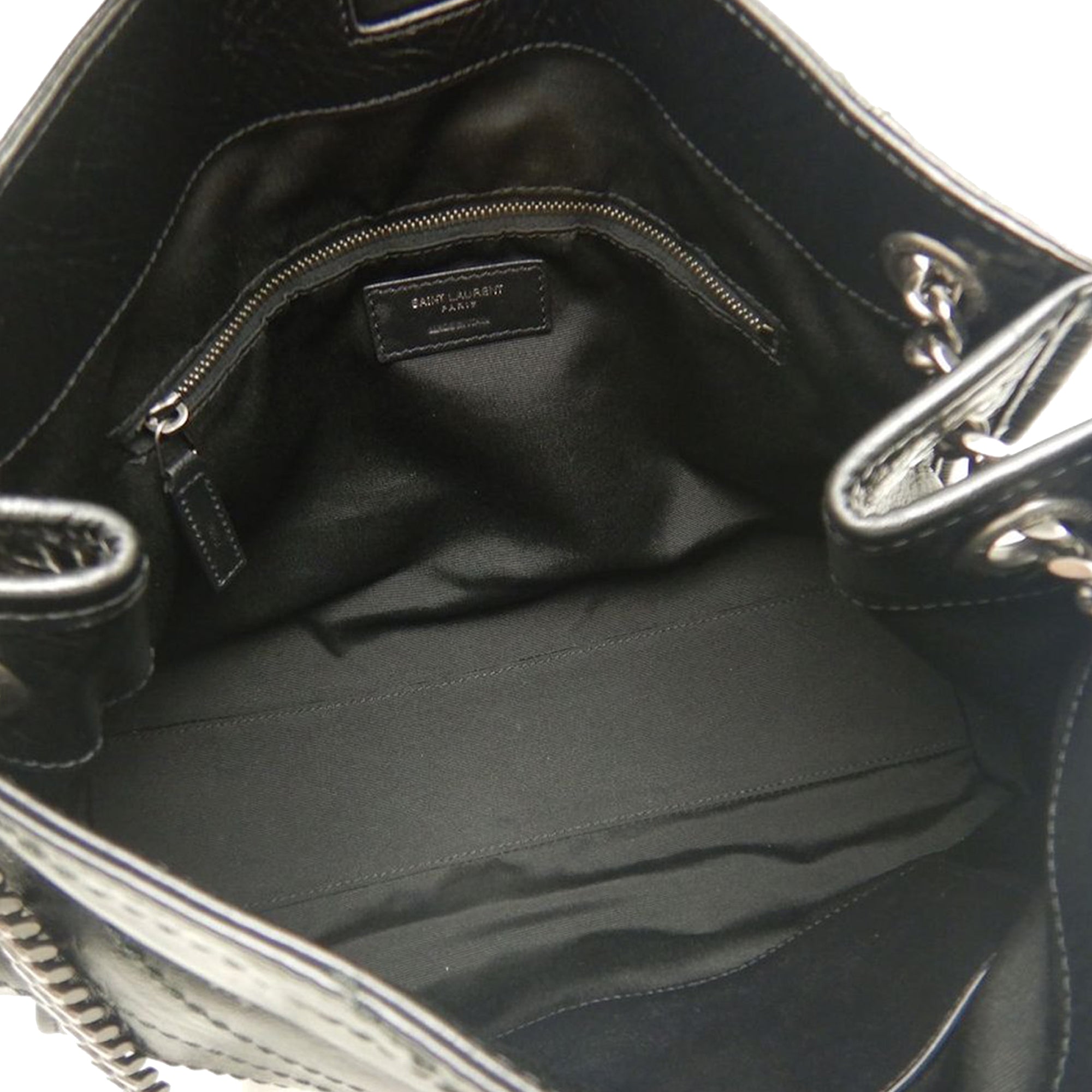 Saint Laurent Medium Crinkled Calfskin Monogram Niki Shopper Tote - image 4