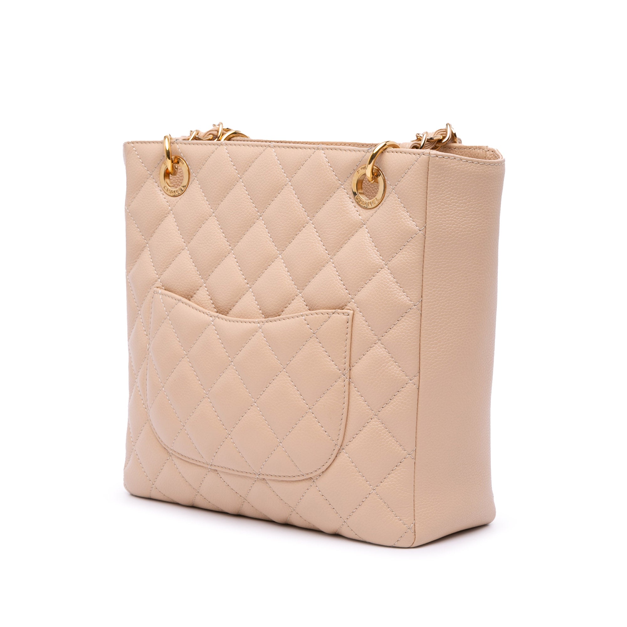 Chanel Caviar Petite Shopping Tote - image 2