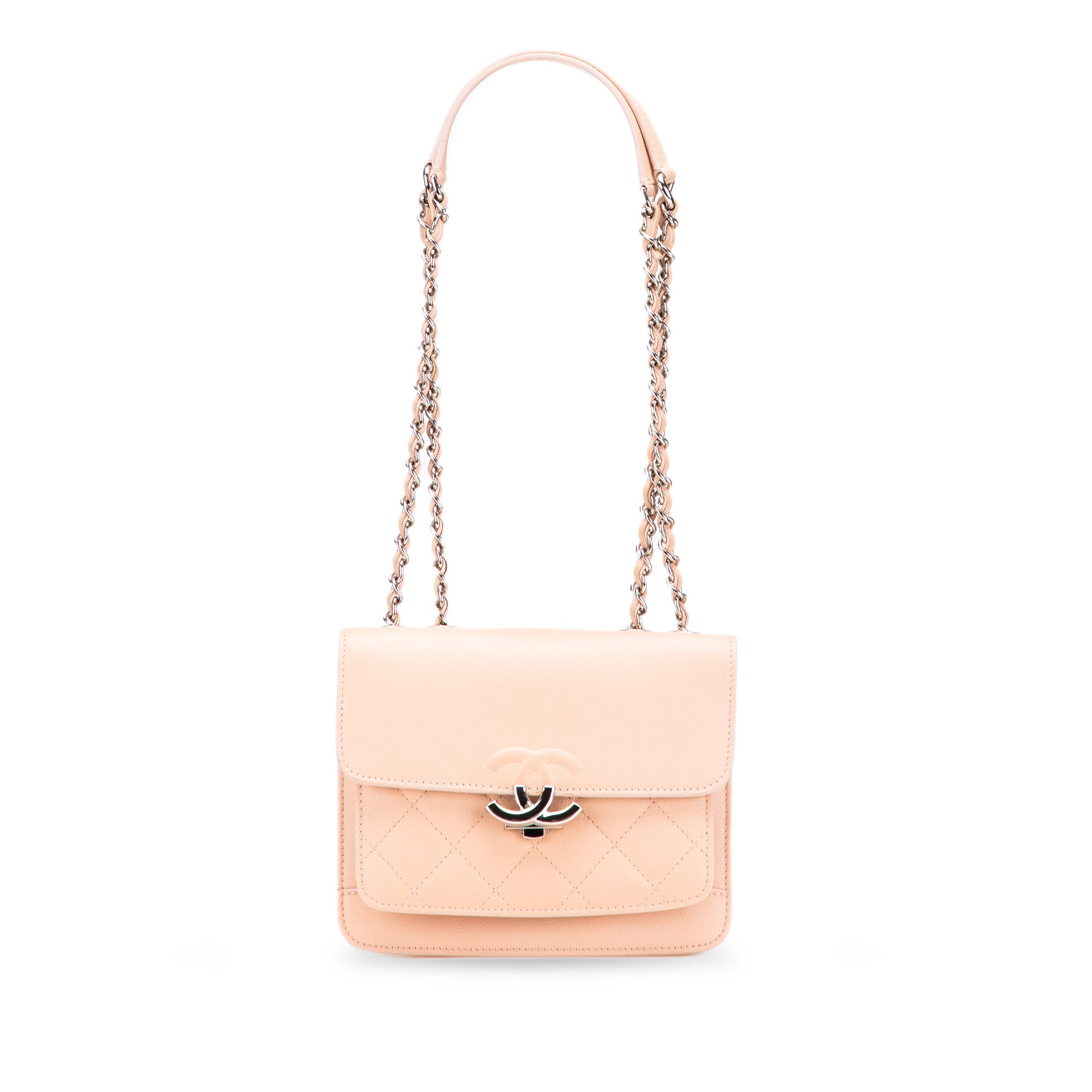 Chanel Mini Quilted Caviar CC Box Flap - image 1