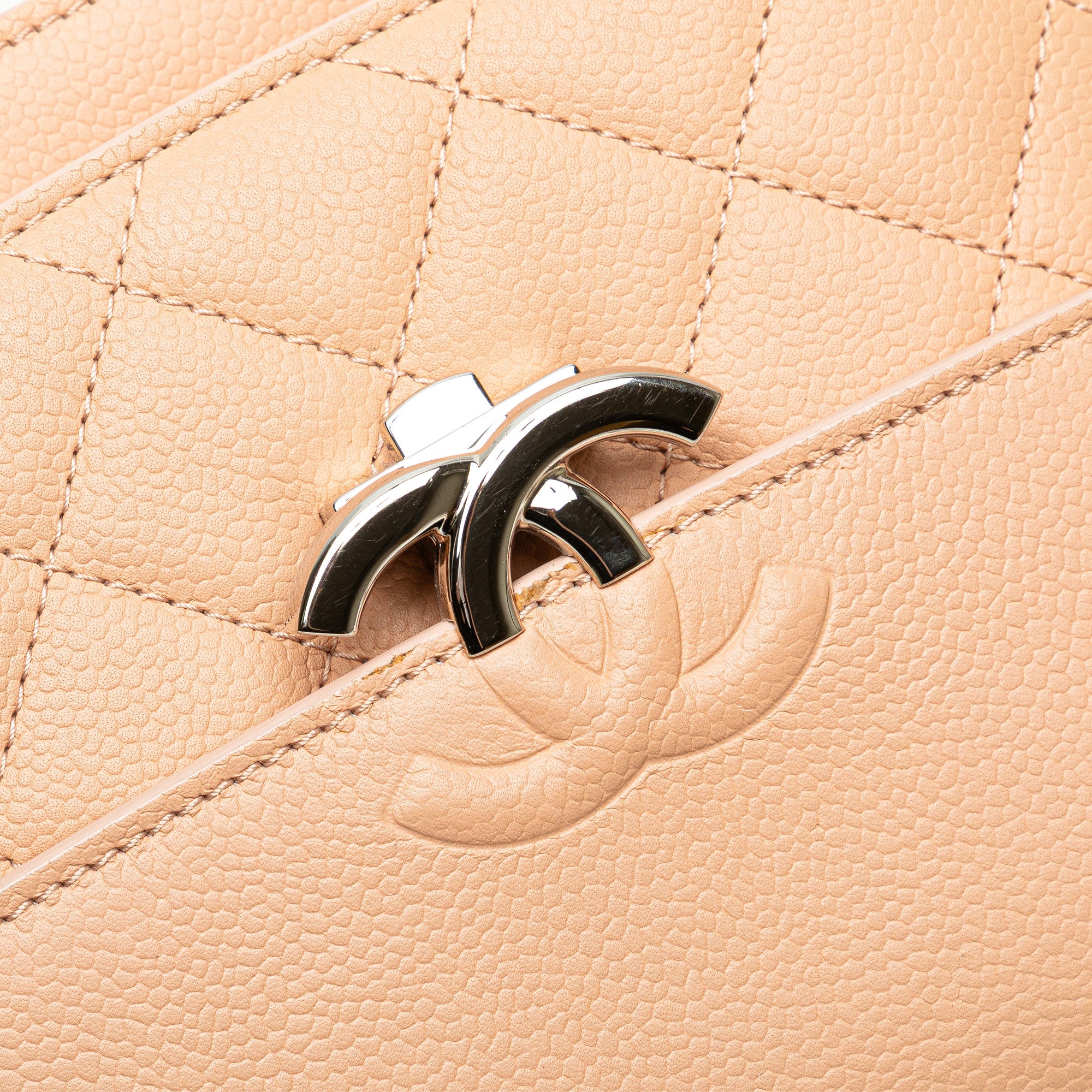 Chanel Mini Quilted Caviar CC Box Flap - image 7