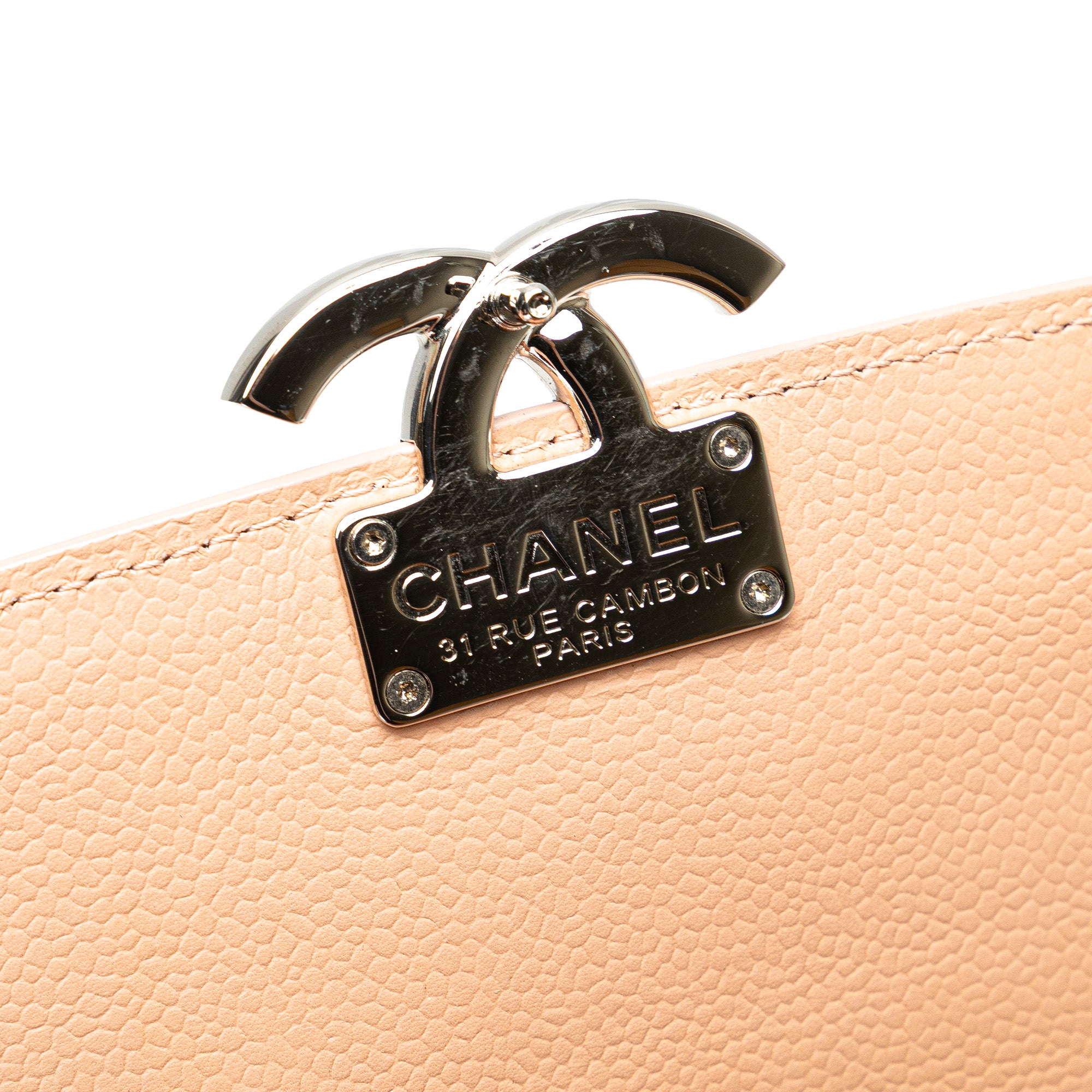Chanel Mini Quilted Caviar CC Box Flap - image 8