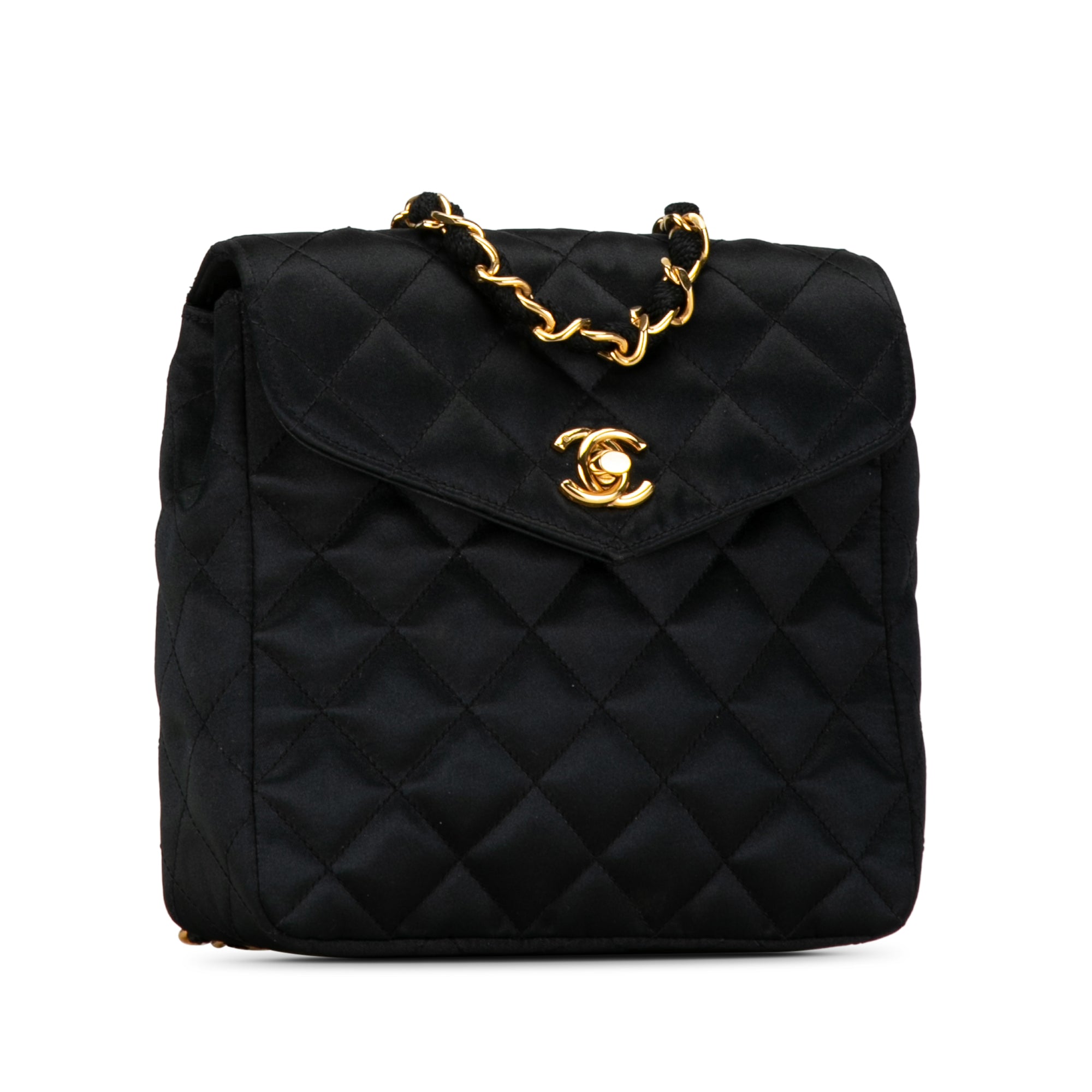 Chanel CC Quilted Satin Crossbody - image 2