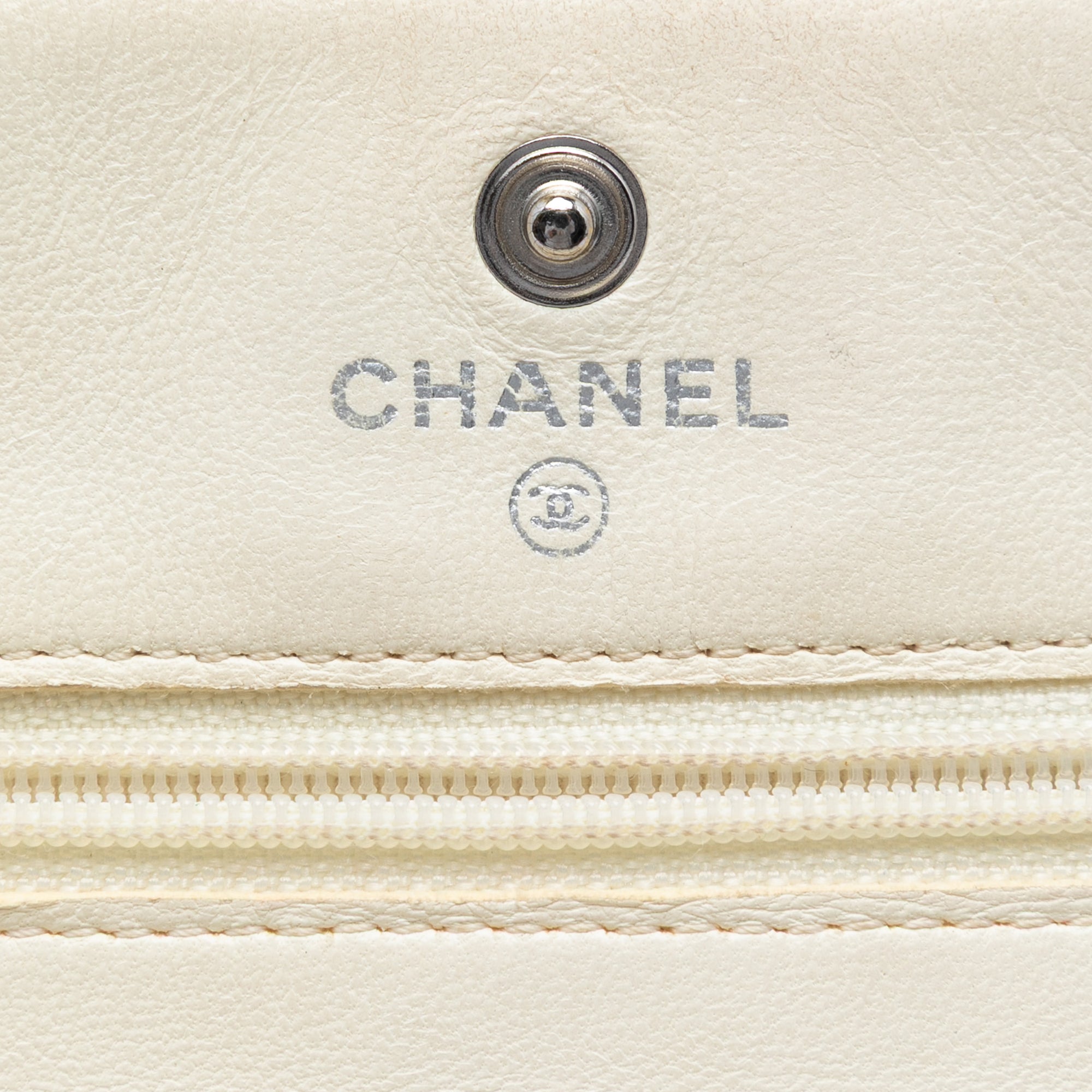Chanel CC Quilted Perforated Lambskin Wallet On Chain - image 5