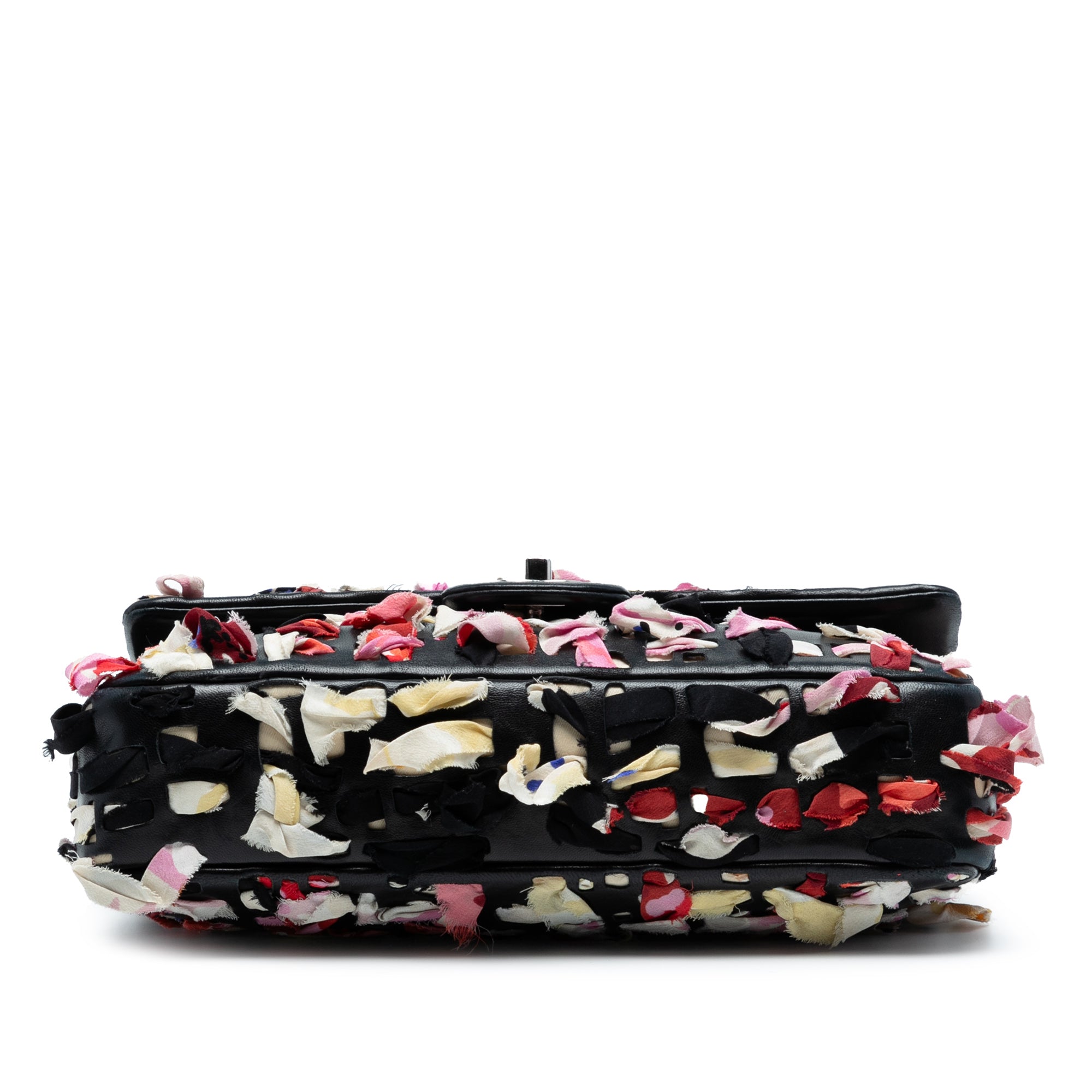 Chanel Medium Classic Lambskin and Silk Ribbon Single Flap - image 3