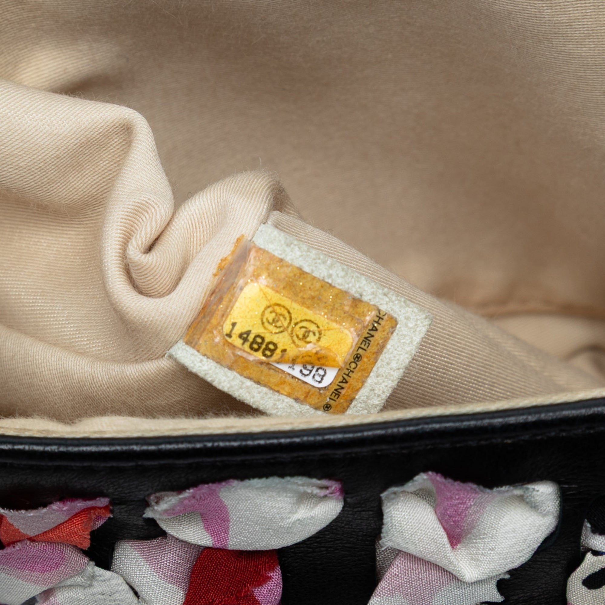 Chanel Medium Classic Lambskin and Silk Ribbon Single Flap - image 6