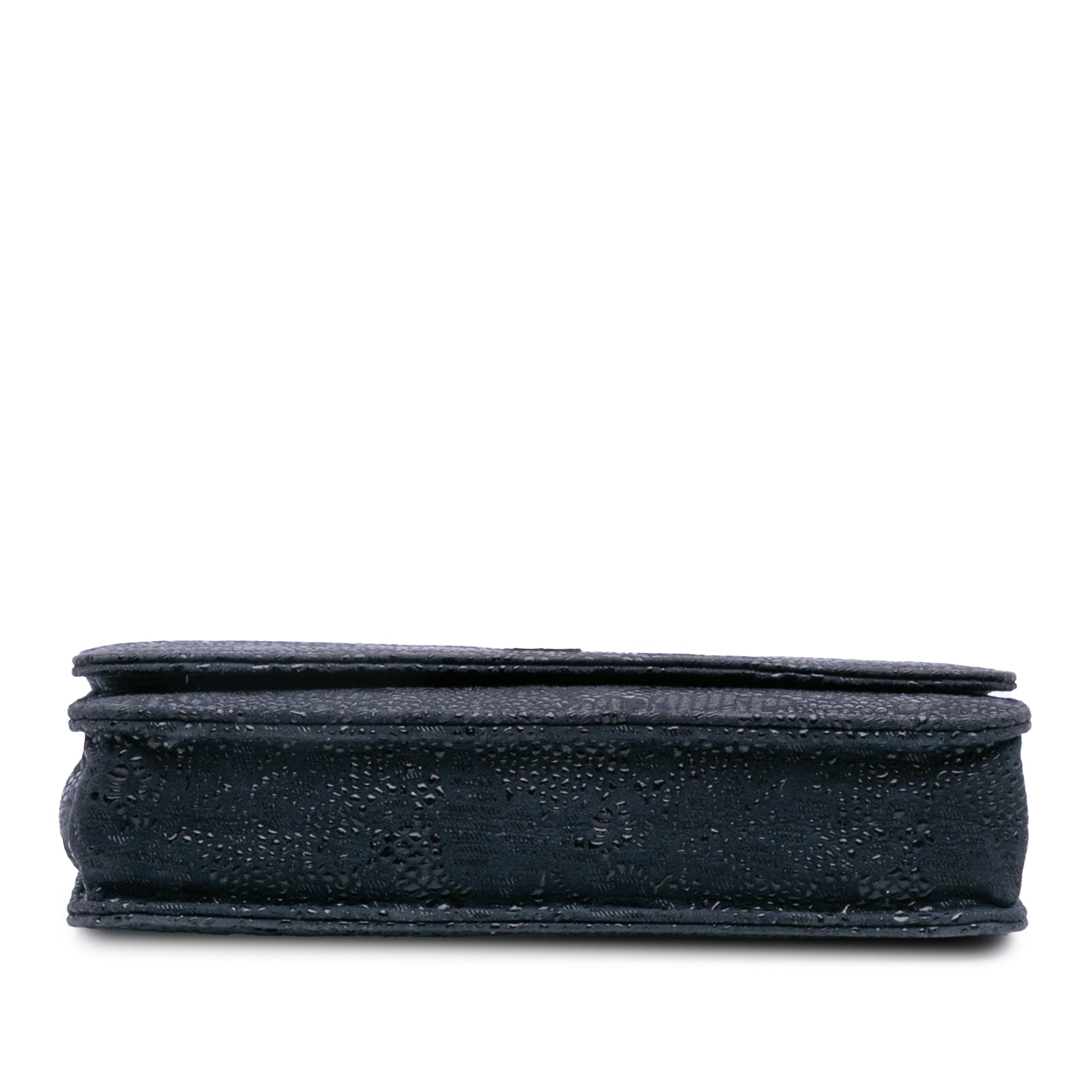 Chanel CC Lace Overlay Goatskin Wallet On Chain - image 3