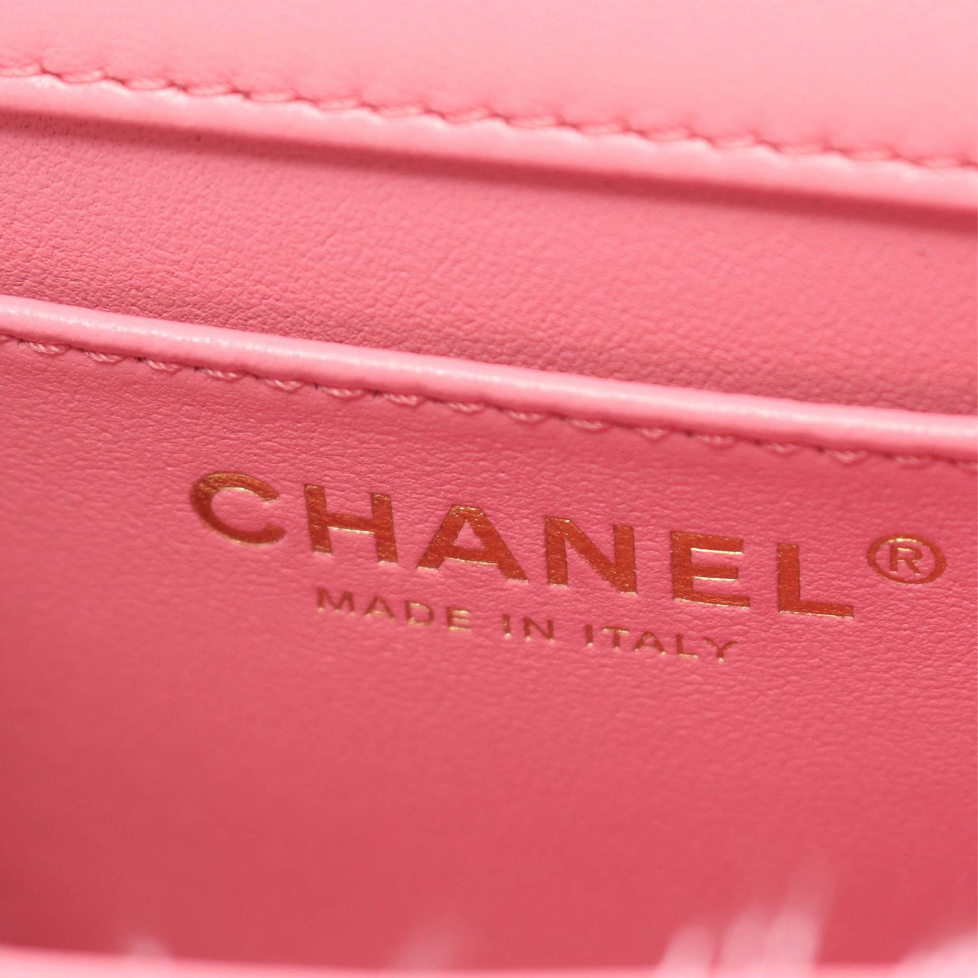 Chanel Mini Square Quilted Woven Tweed Pearl Twist Flap - image 4