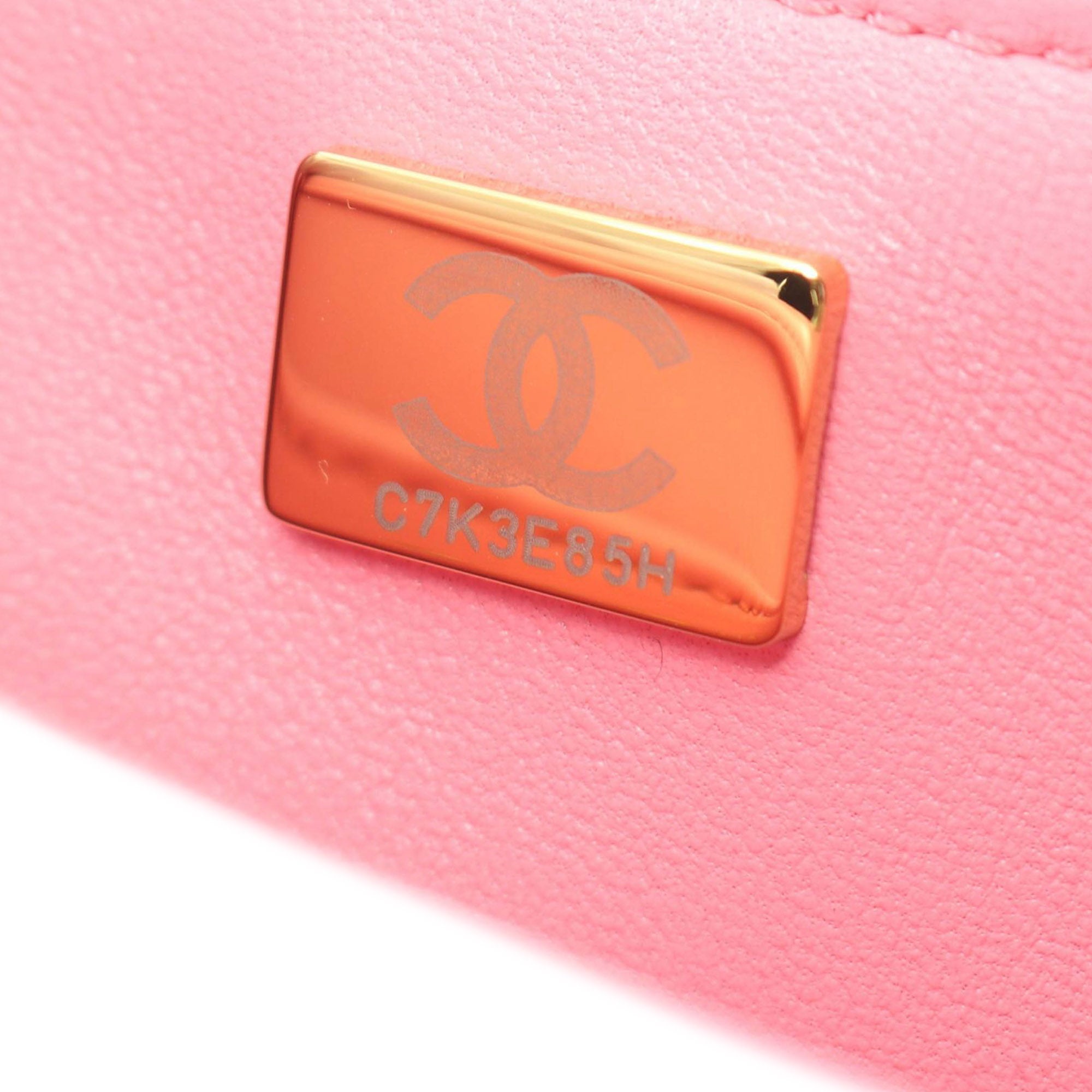 Chanel Mini Square Quilted Woven Tweed Pearl Twist Flap - image 5