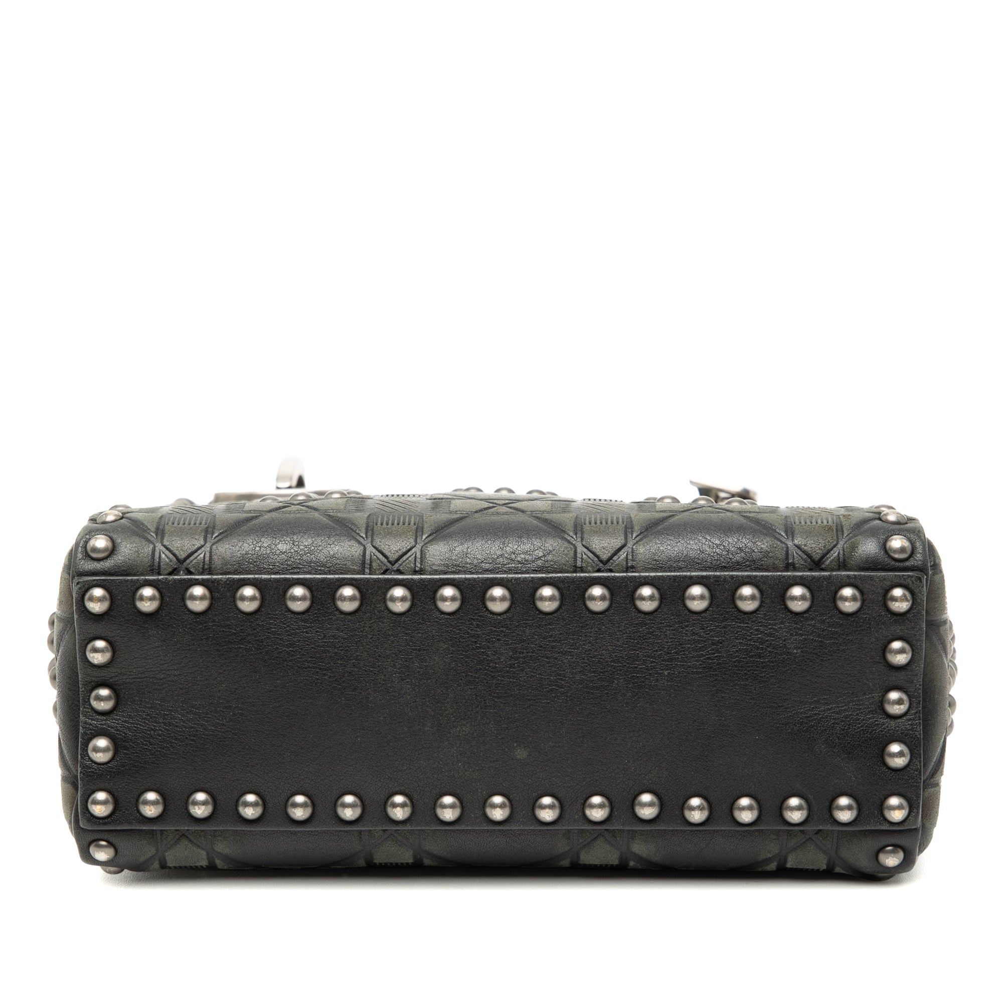 Dior Mini Calfskin Cannage Studded Flower Lady Dior - image 3