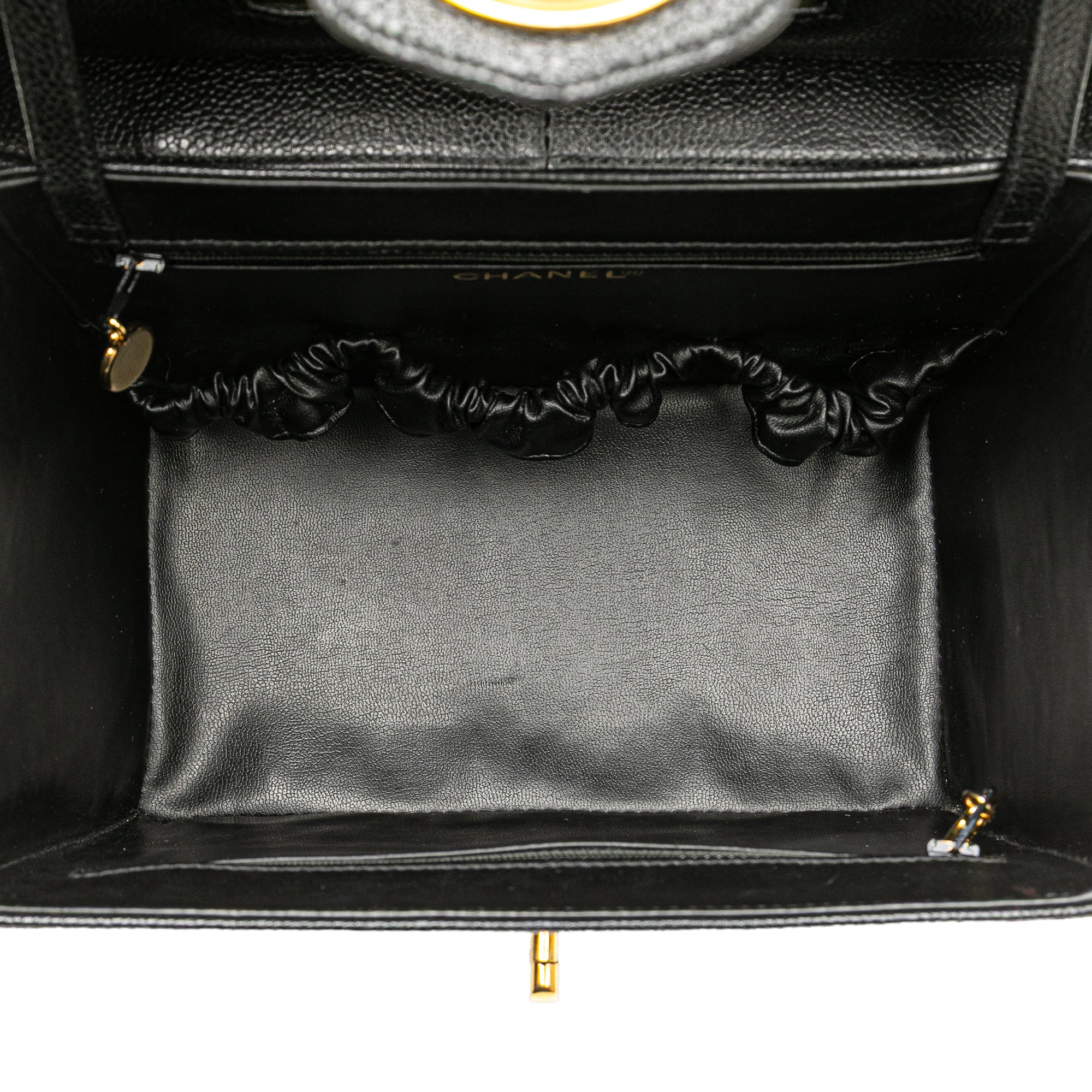 Chanel CC Caviar Vanity Box Case - image 4