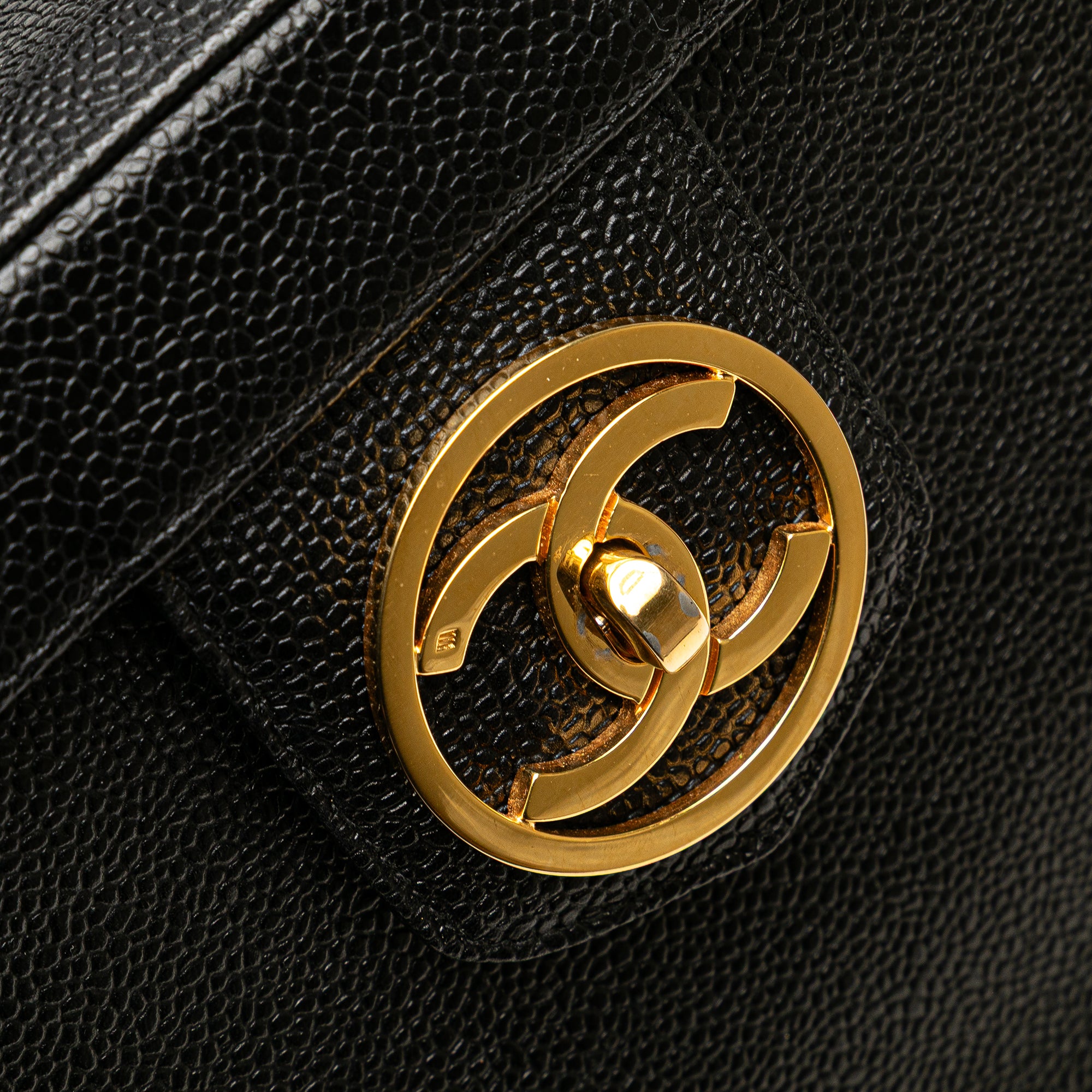 Chanel CC Caviar Vanity Box Case - image 8