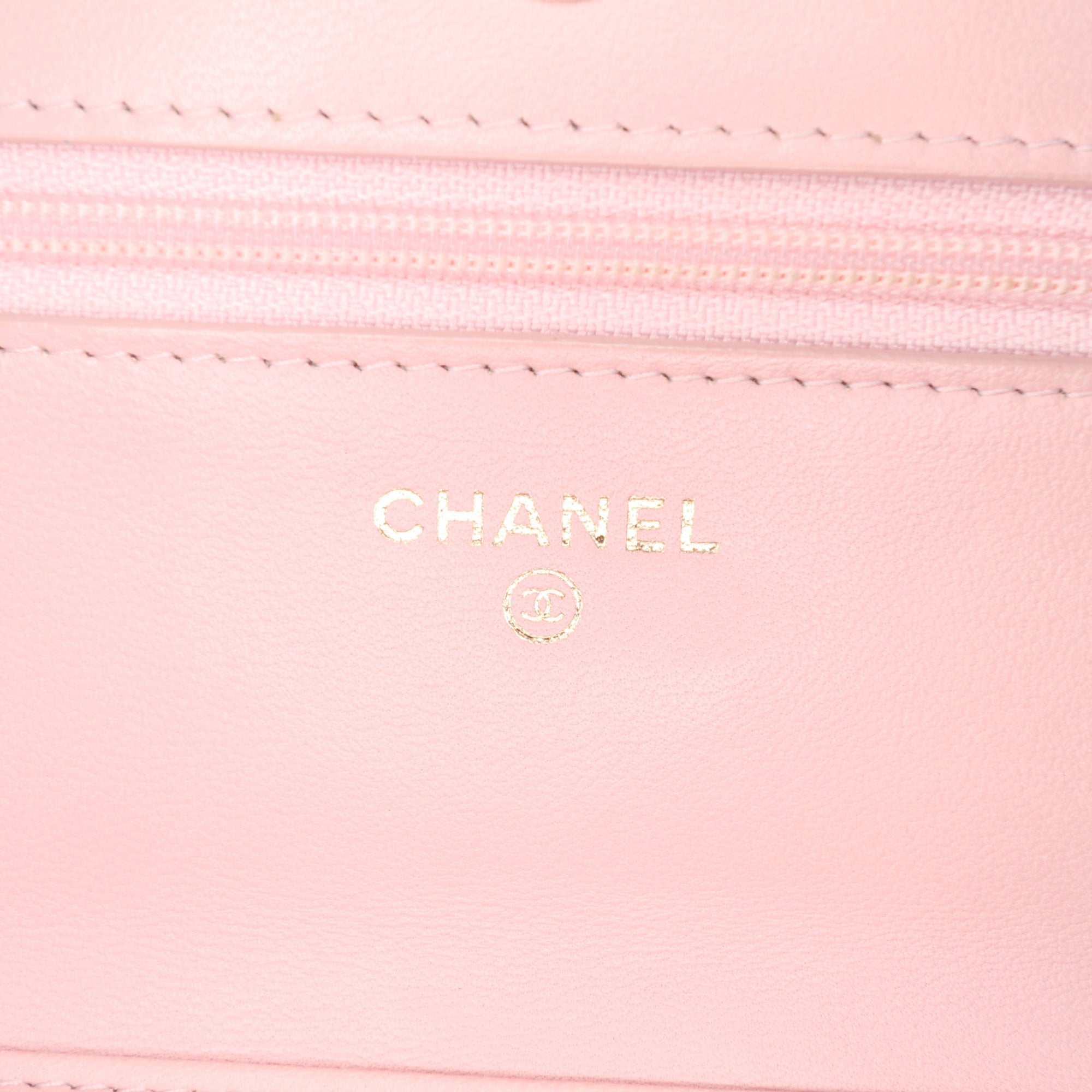 Chanel CC Quilted Boucle Tweed Charm Wallet On Chain - image 5