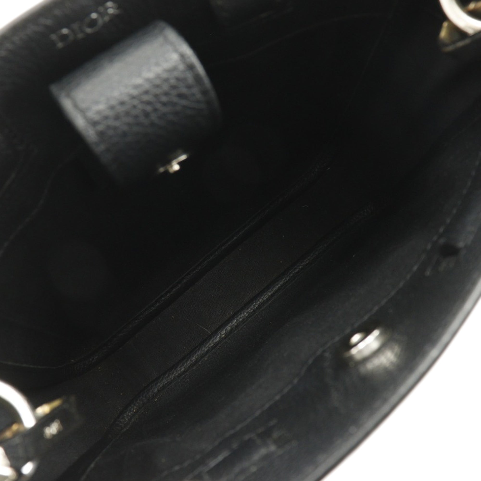 Dior Mini Grained Calfskin Saddle Tote - image 3