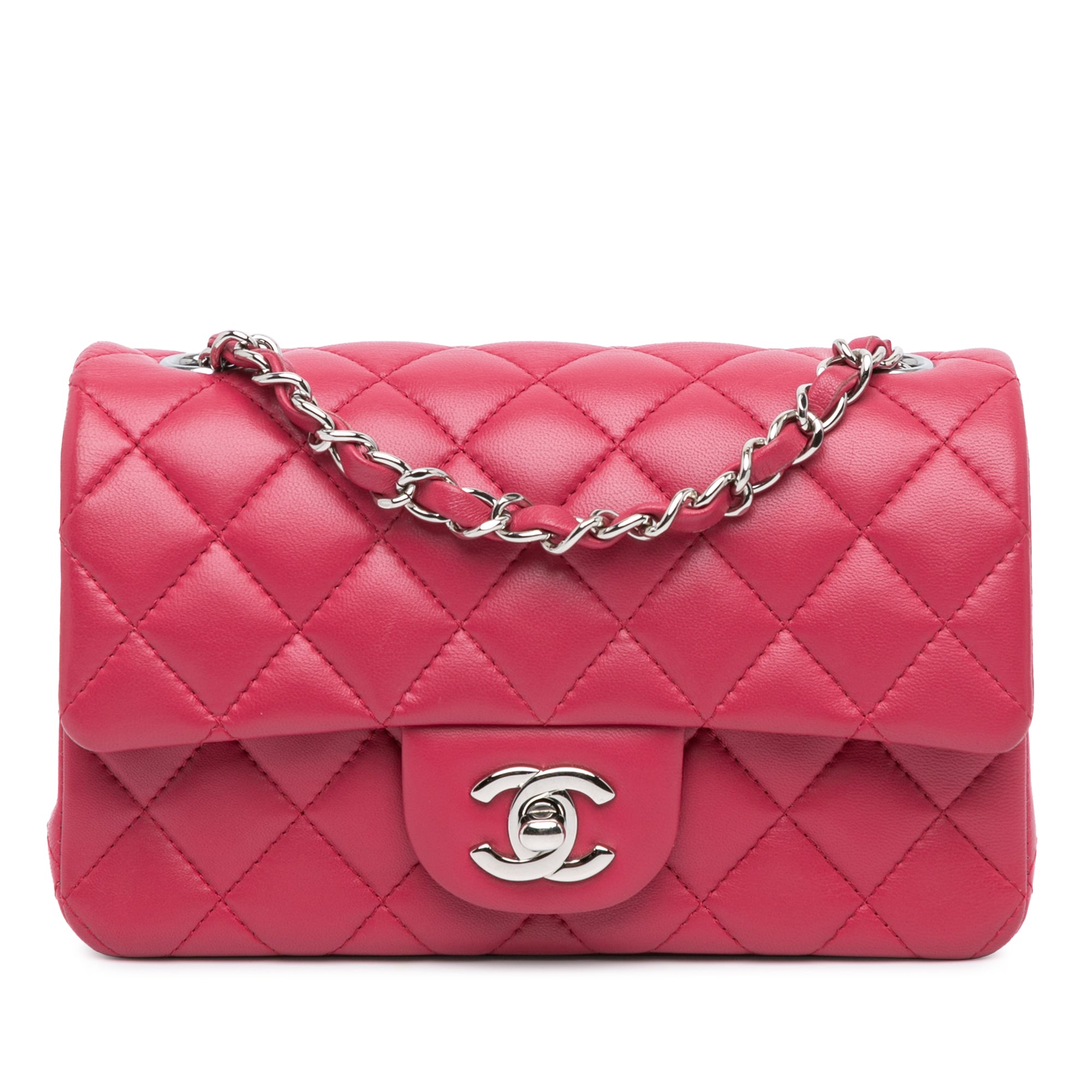Chanel Mini Rectangular Classic Lambskin Single Flap - image 1
