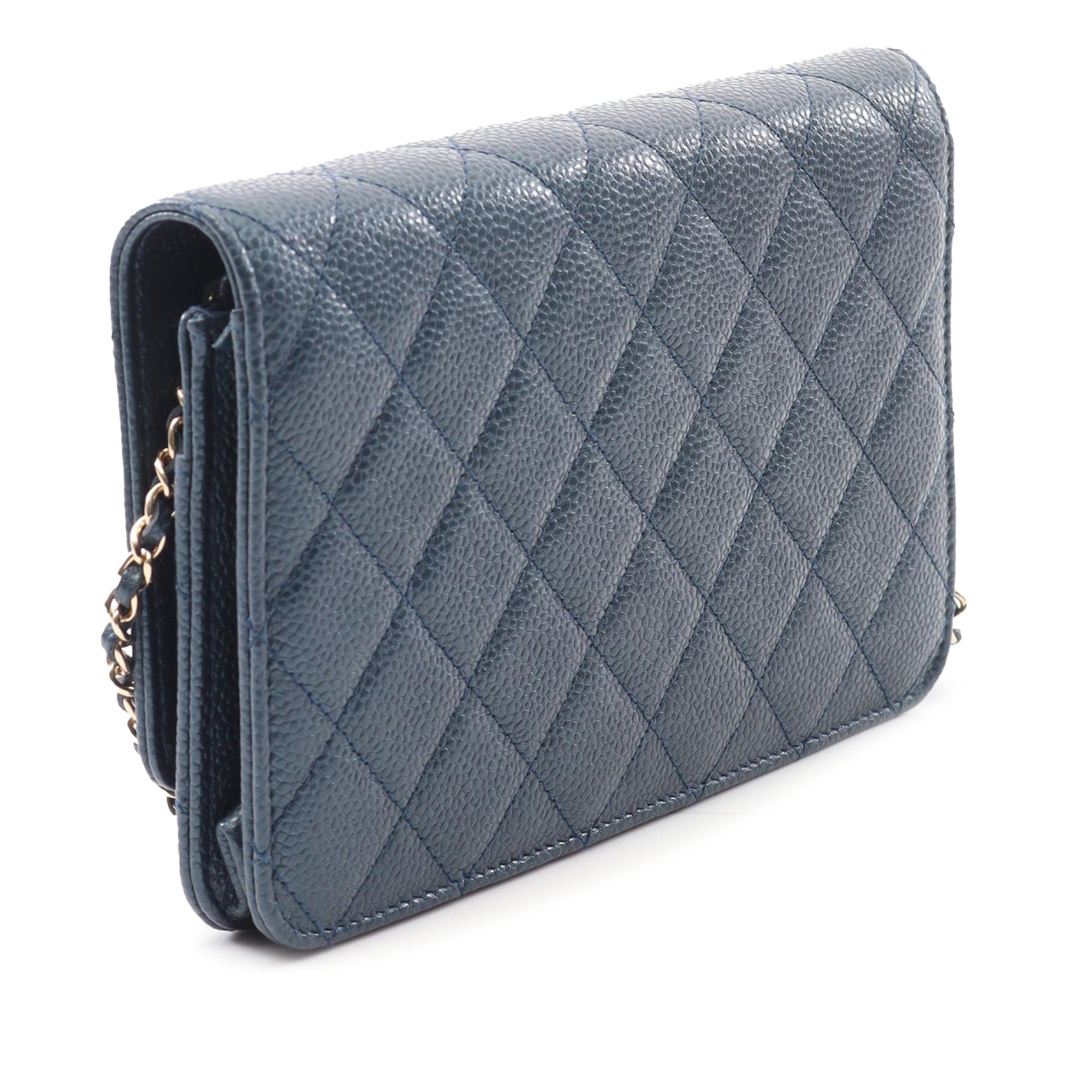 Chanel CC Caviar Golden Class Wallet on Chain - image 2