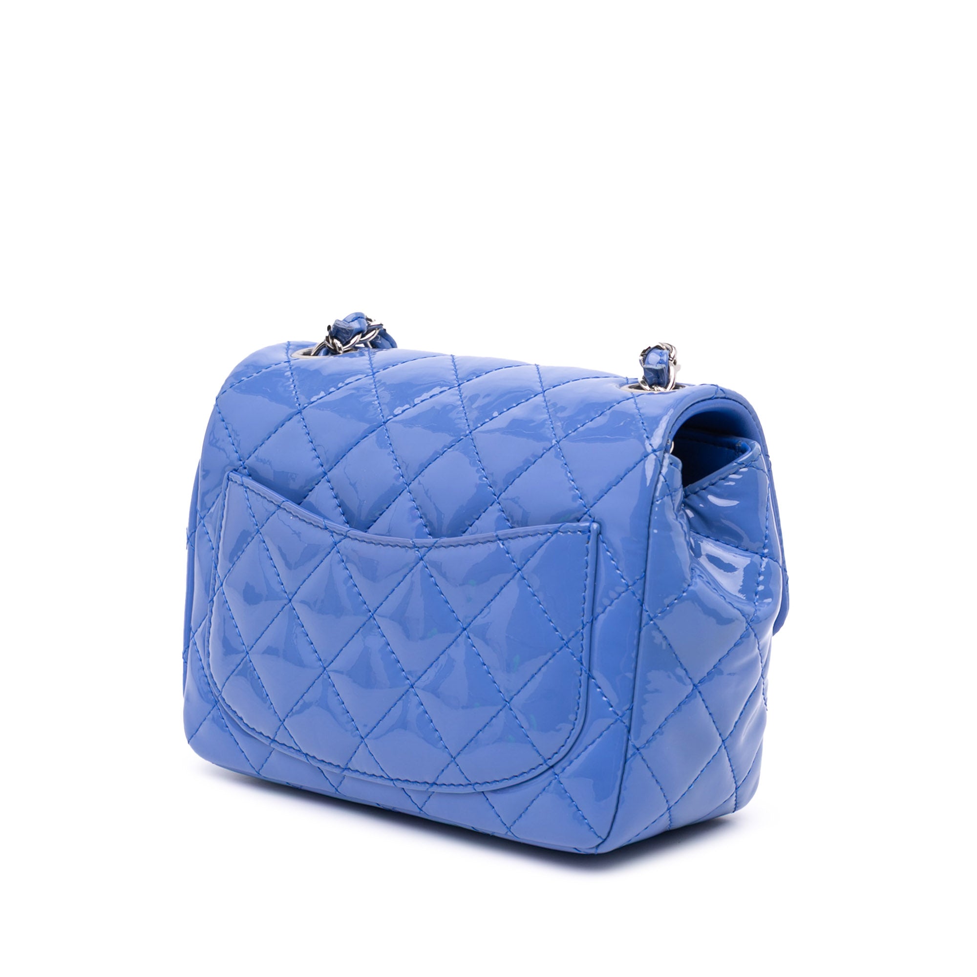 Chanel Mini Square Classic Patent Single Flap - image 2