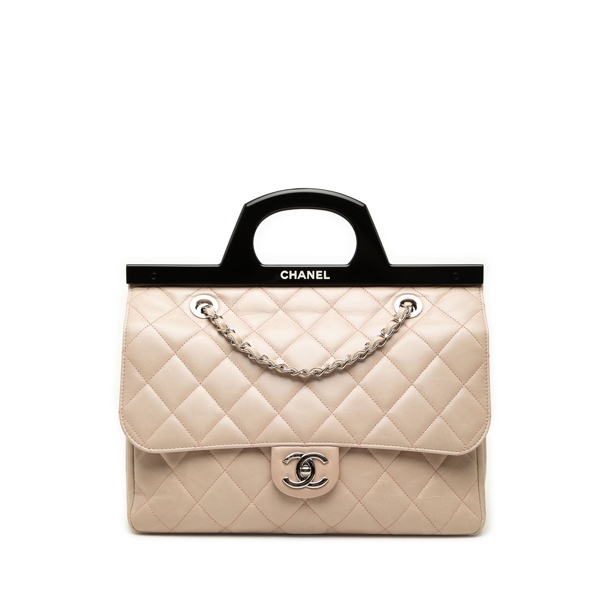 Chanel Small Glazed Calfskin CC Delivery Tote - image 1