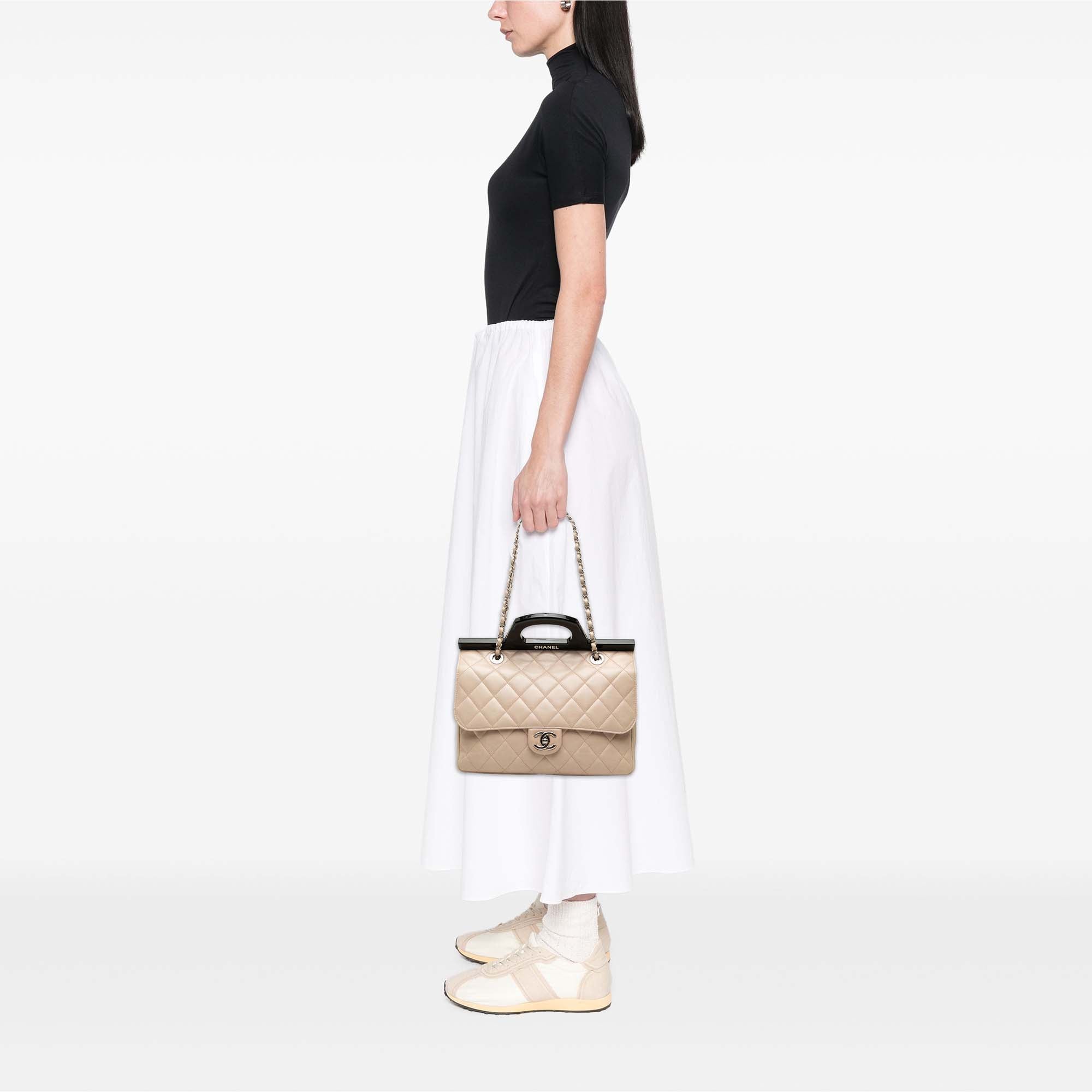 Chanel Small Glazed Calfskin CC Delivery Tote - image 7