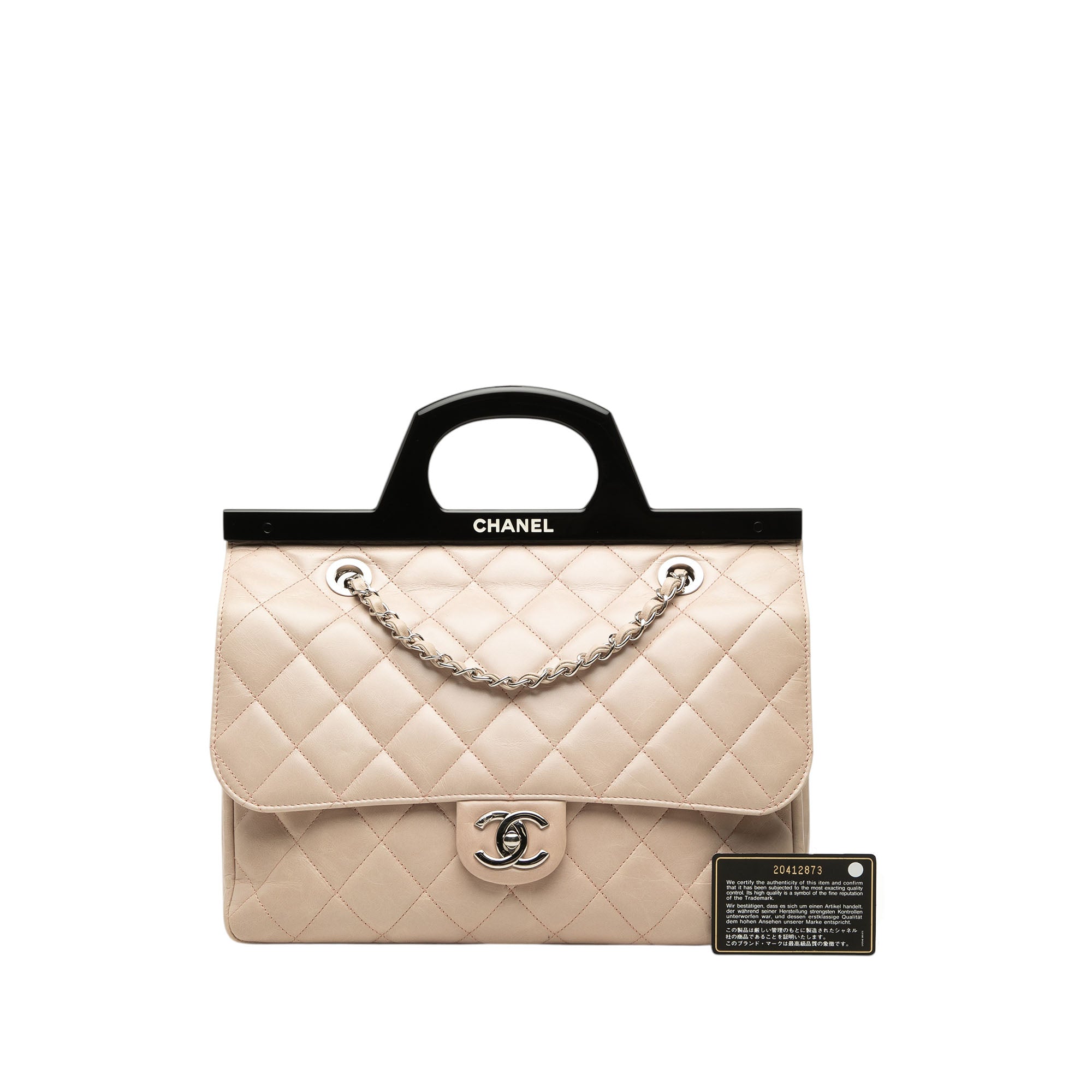 Chanel Small Glazed Calfskin CC Delivery Tote - image 8