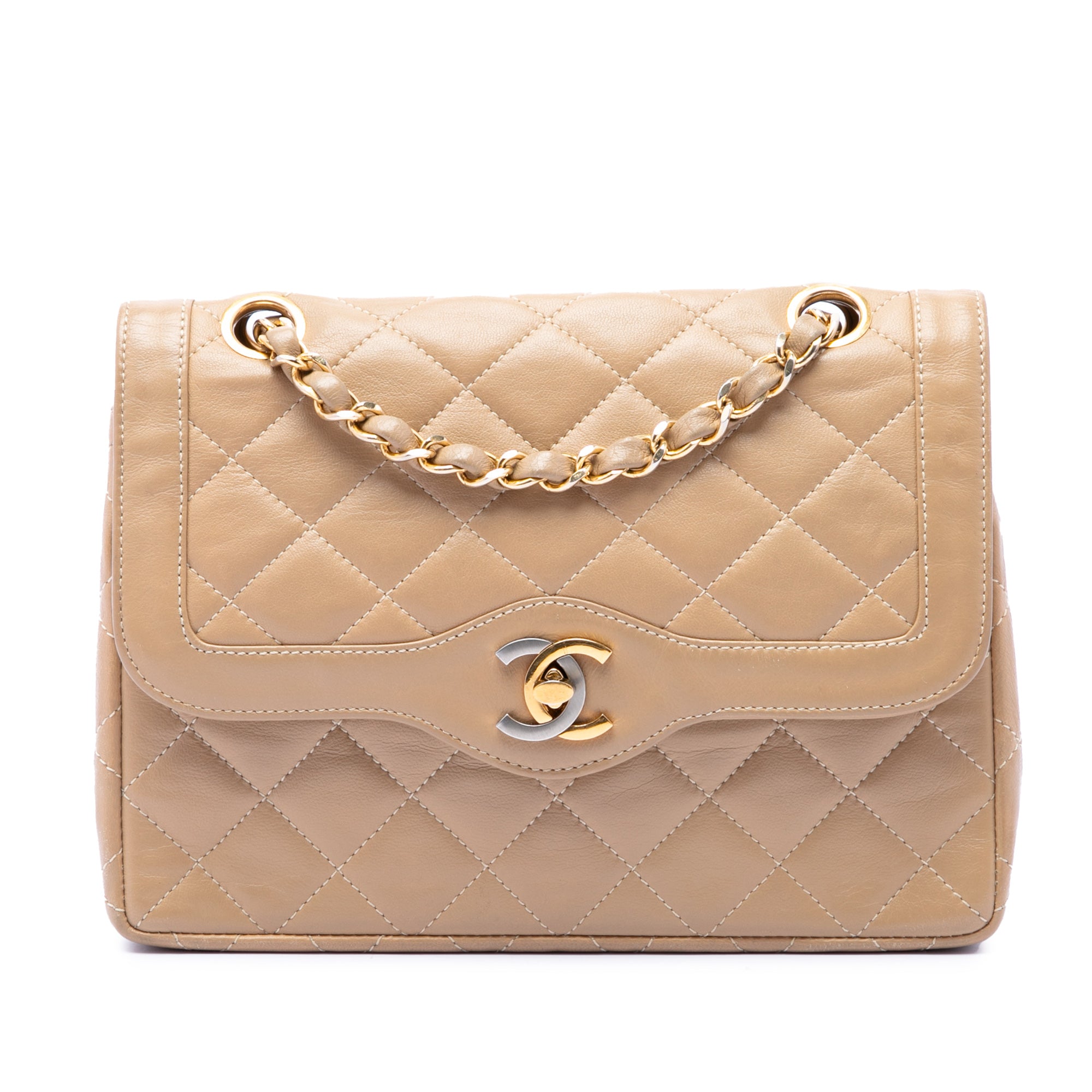 Chanel Paris Limited Edition Small CC Quilted Lambskin Double Flap - image 1