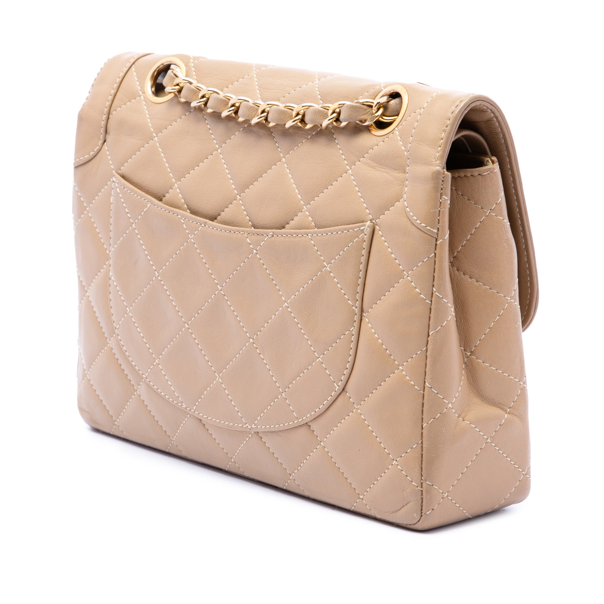 Chanel Paris Limited Edition Small CC Quilted Lambskin Double Flap - image 2
