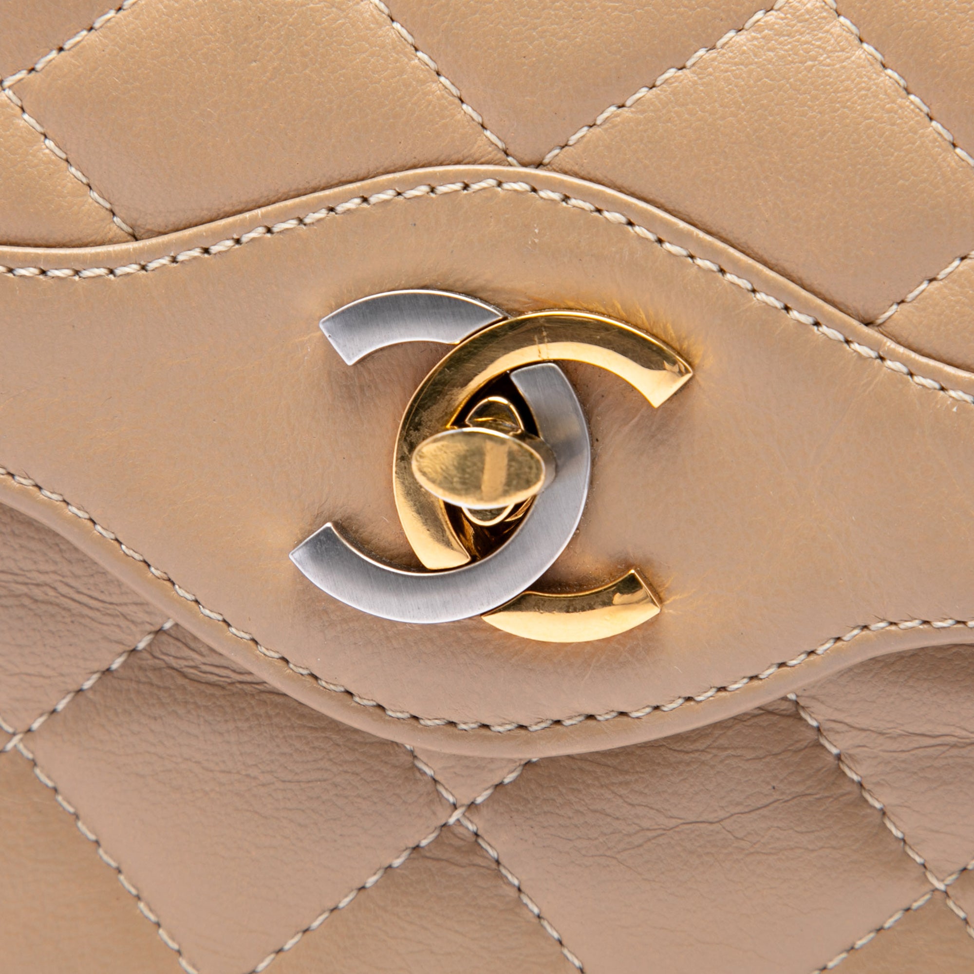 Chanel Paris Limited Edition Small CC Quilted Lambskin Double Flap - image 5