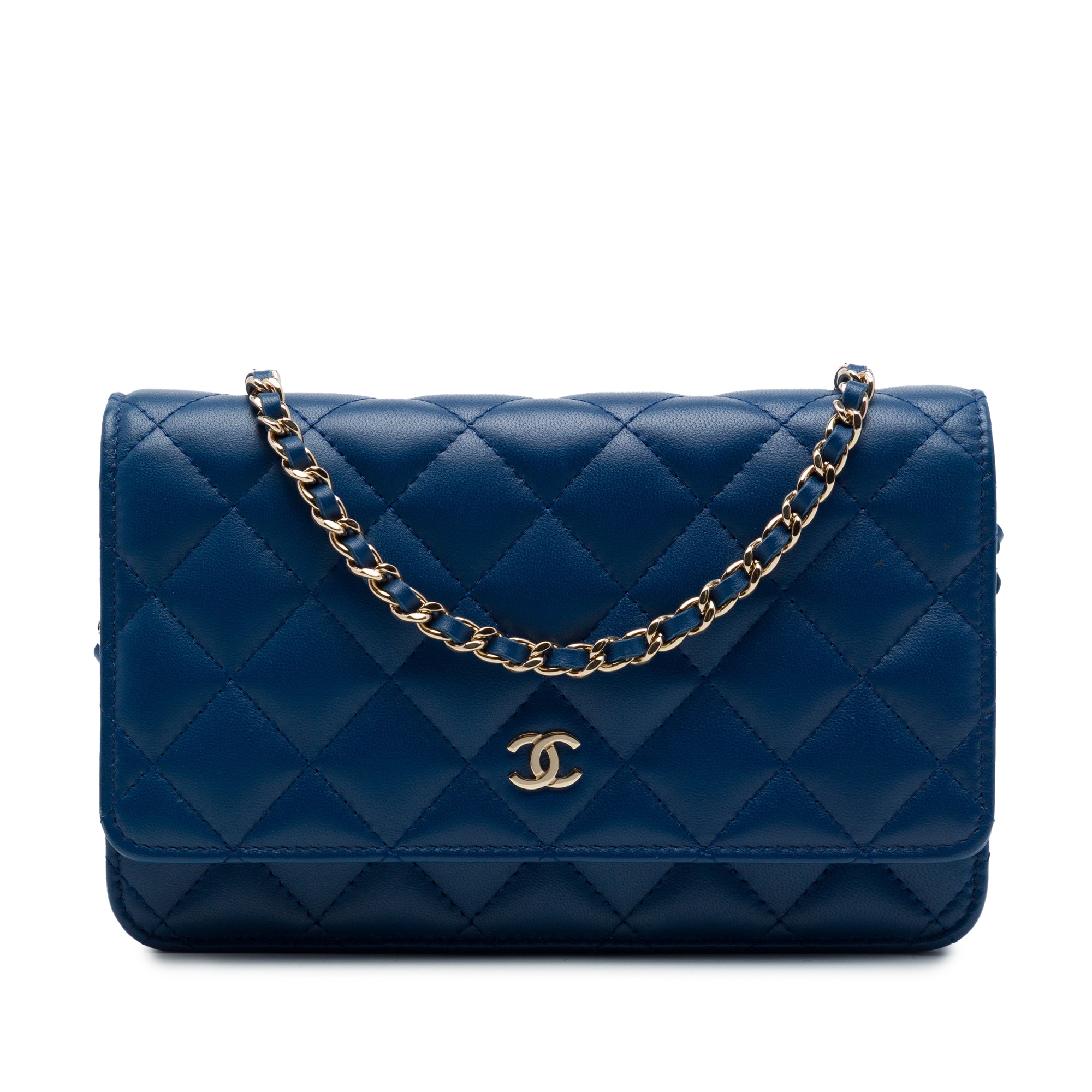 Chanel CC Quilted Lambskin Wallet On Chain - image 1