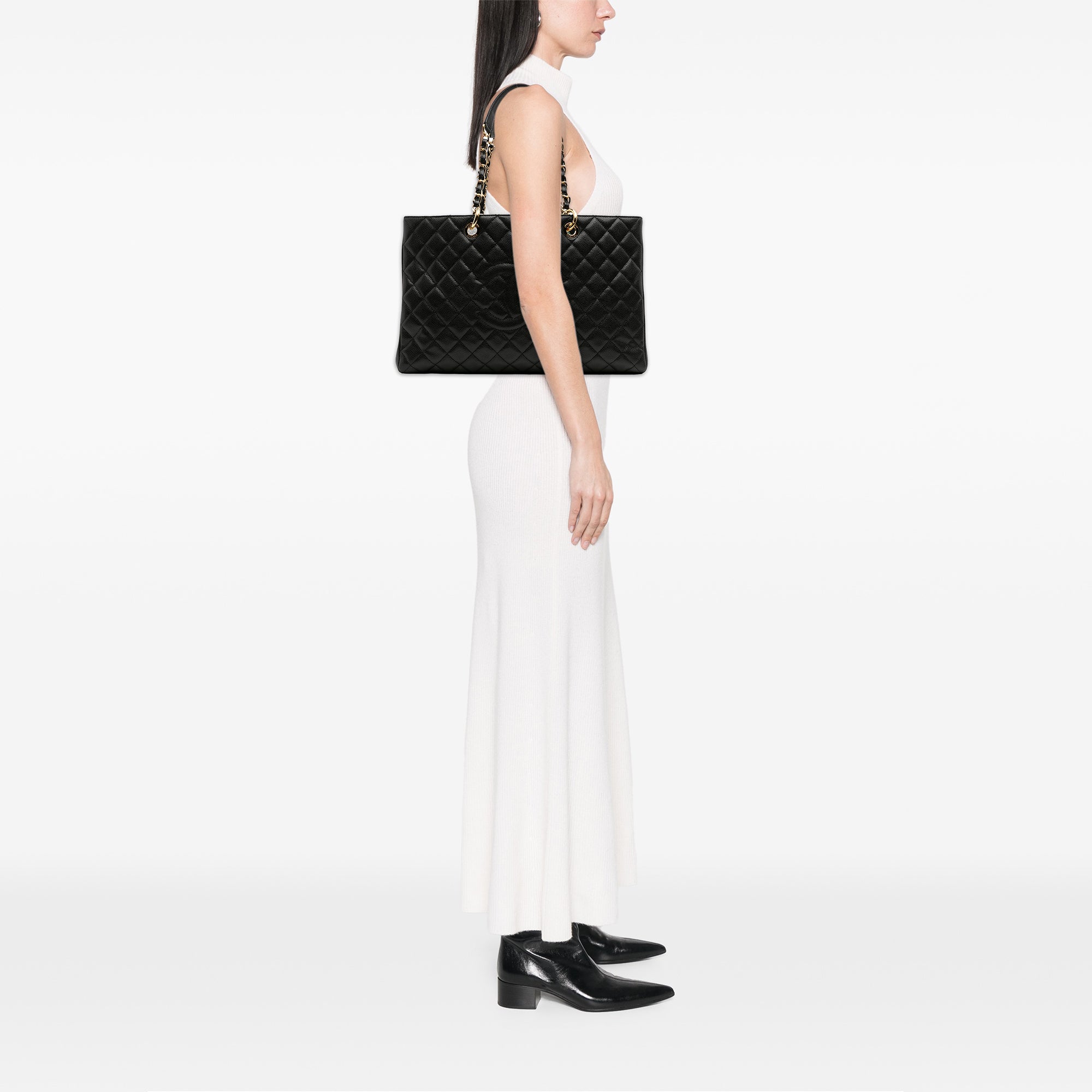 Chanel Caviar Grand Shopping Tote XL - image 10