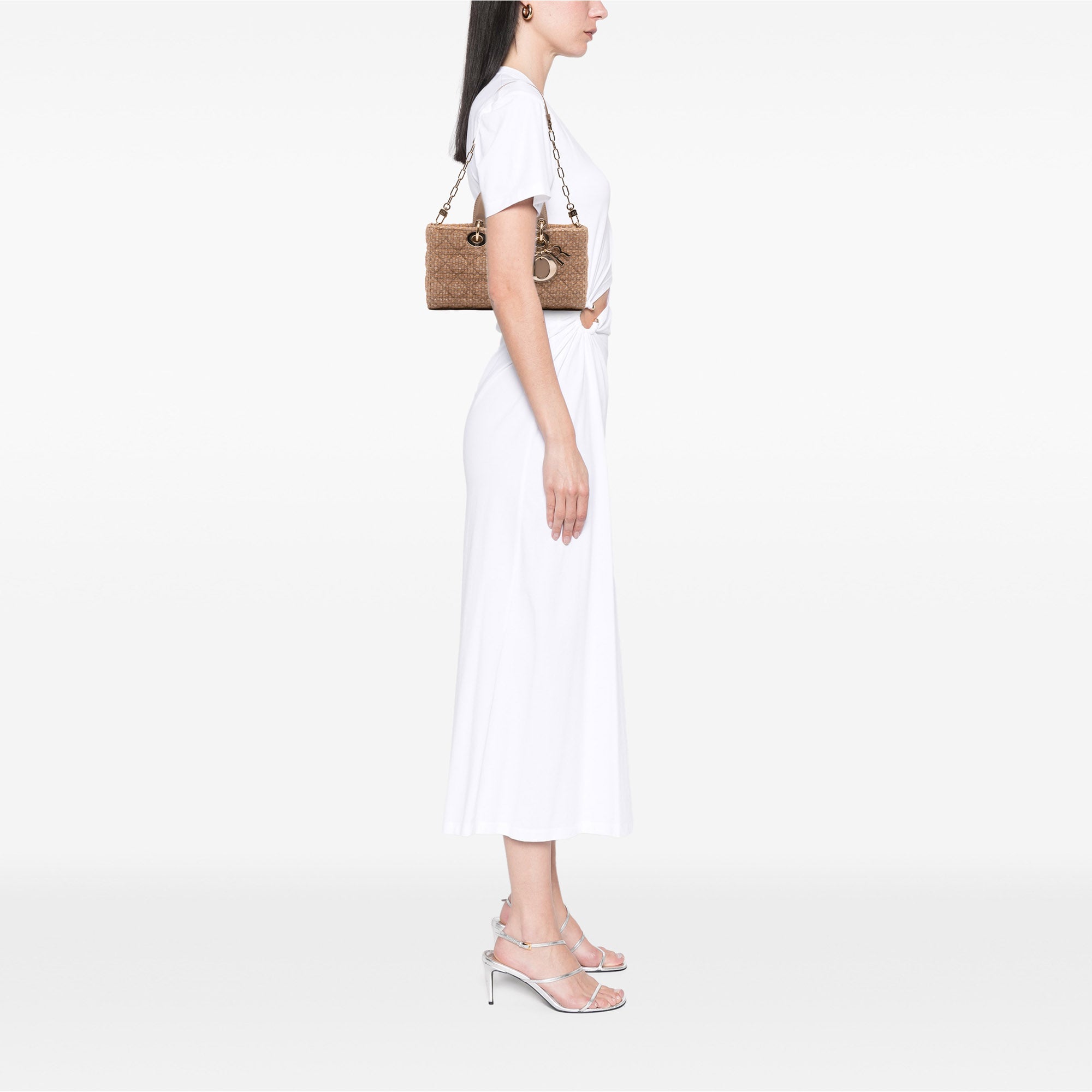 Dior Medium Tweed Cannage Lady D Joy - image 12