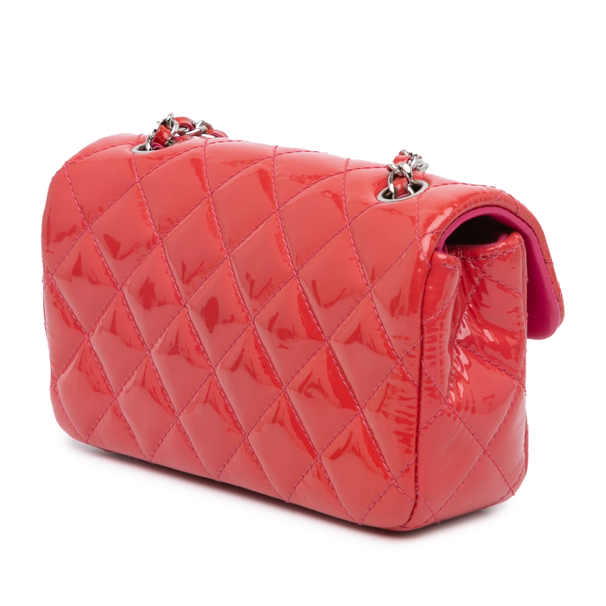 Chanel Extra Mini Rectangular Classic Patent Single Flap - image 2