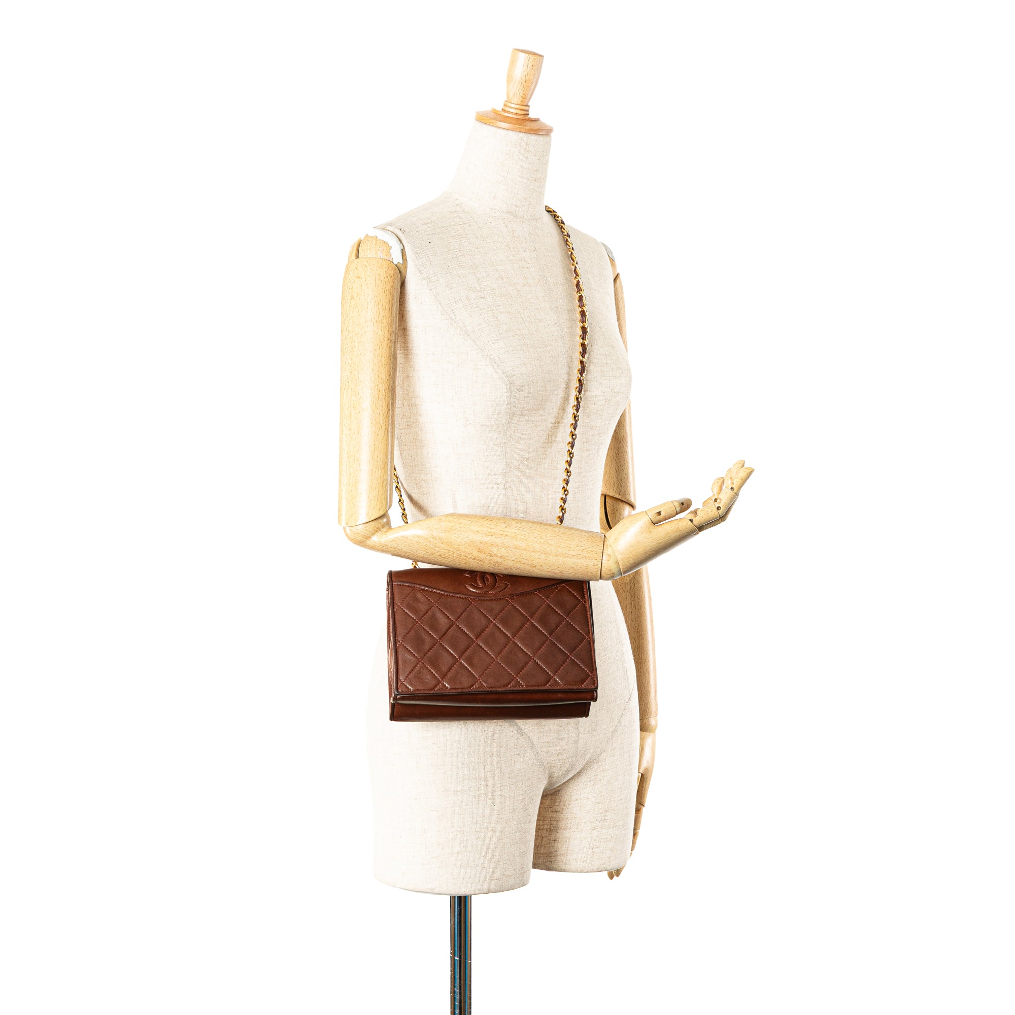 Chanel CC Quilted Lambskin Full Flap Crossbody - image 16