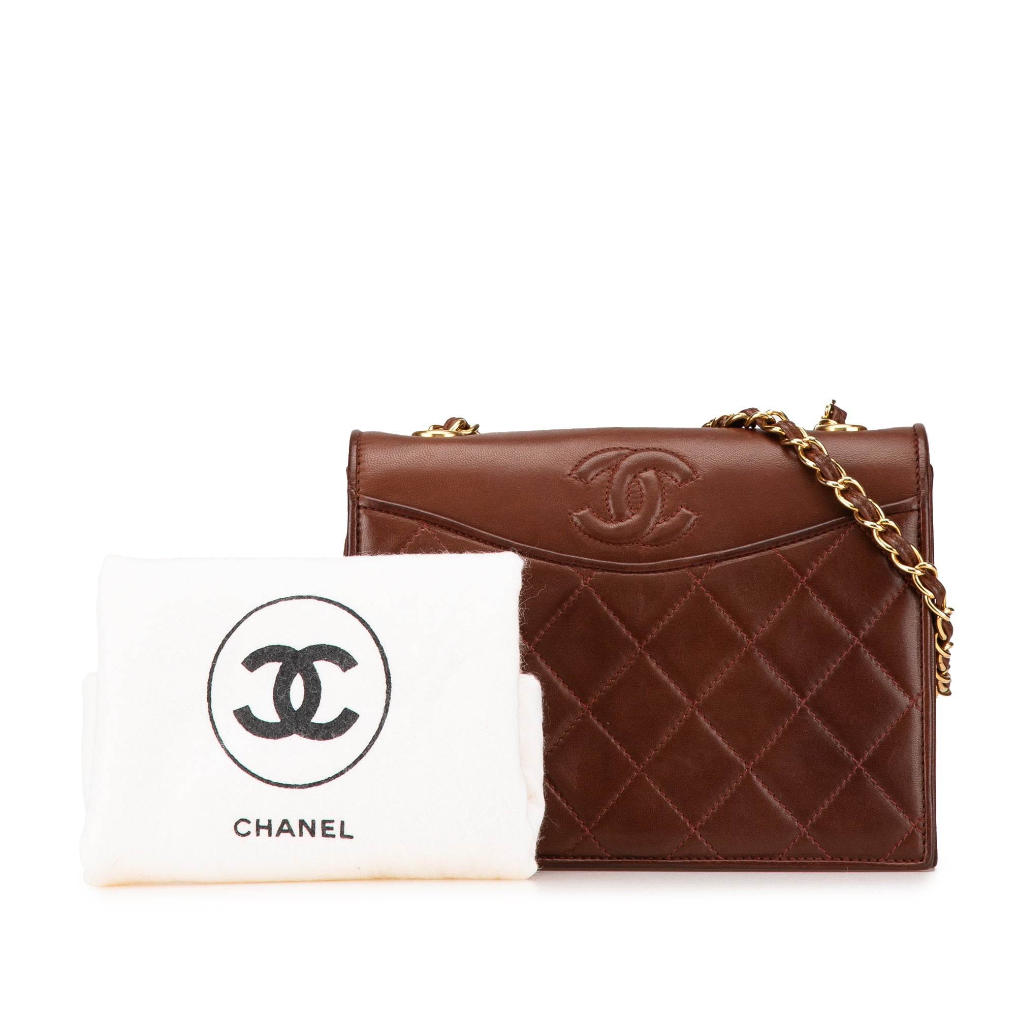 Chanel CC Quilted Lambskin Full Flap Crossbody - image 17