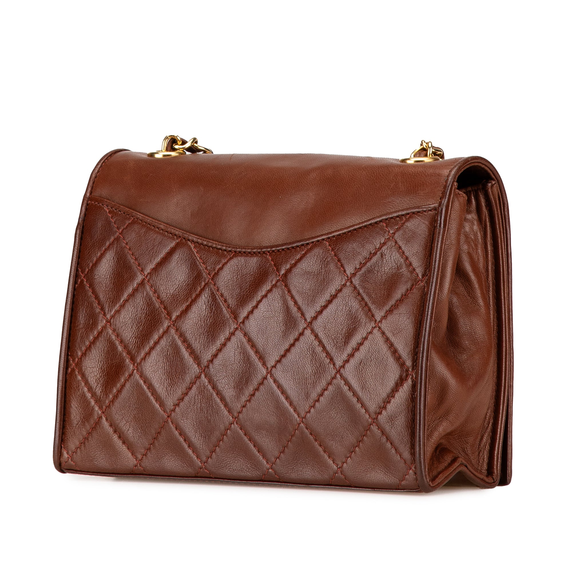 Chanel CC Quilted Lambskin Full Flap Crossbody - image 2