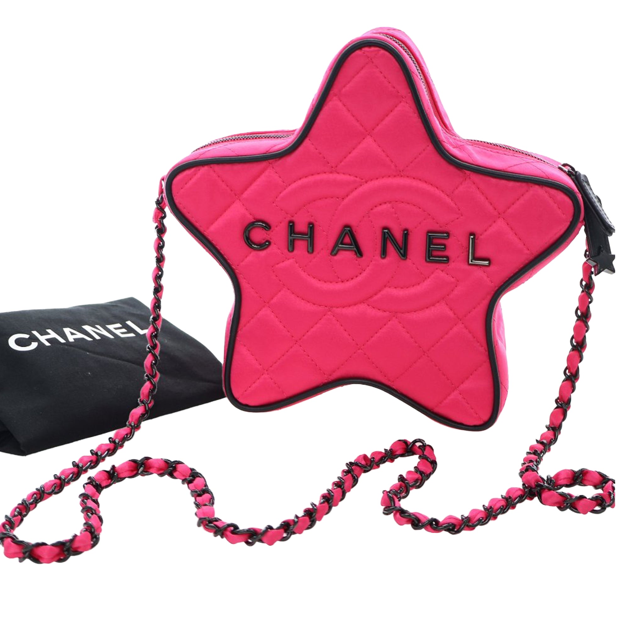 Chanel Quilted Satin Walk Of Fame Star Crossbody - image 15