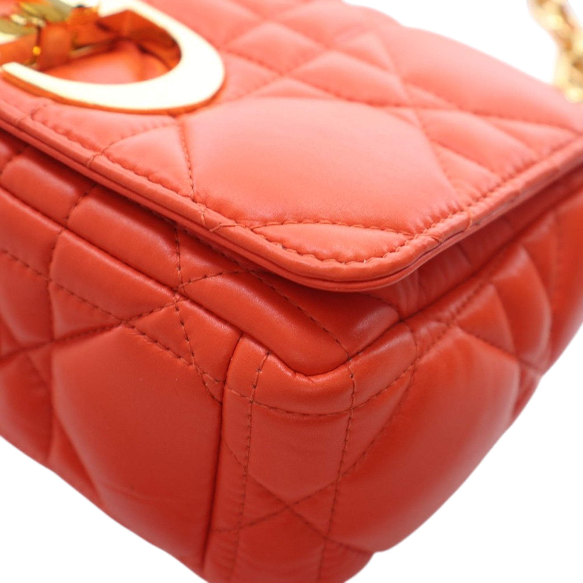 Dior Small Lambskin Macrocannage Caro Crossbody - image 10