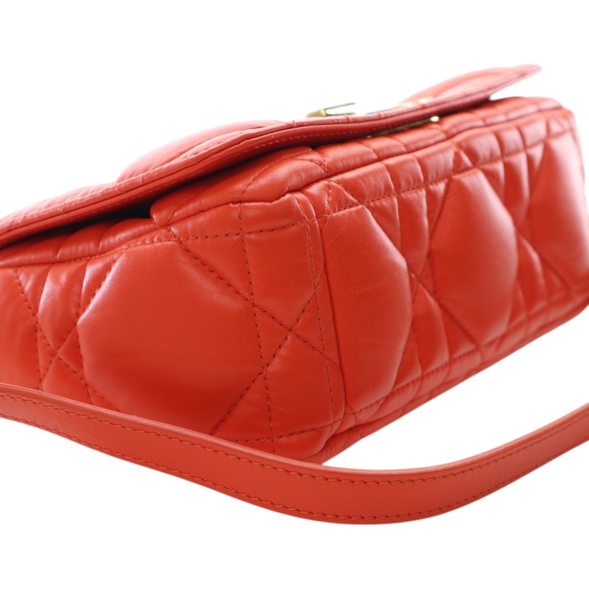 Dior Small Lambskin Macrocannage Caro Crossbody - image 12