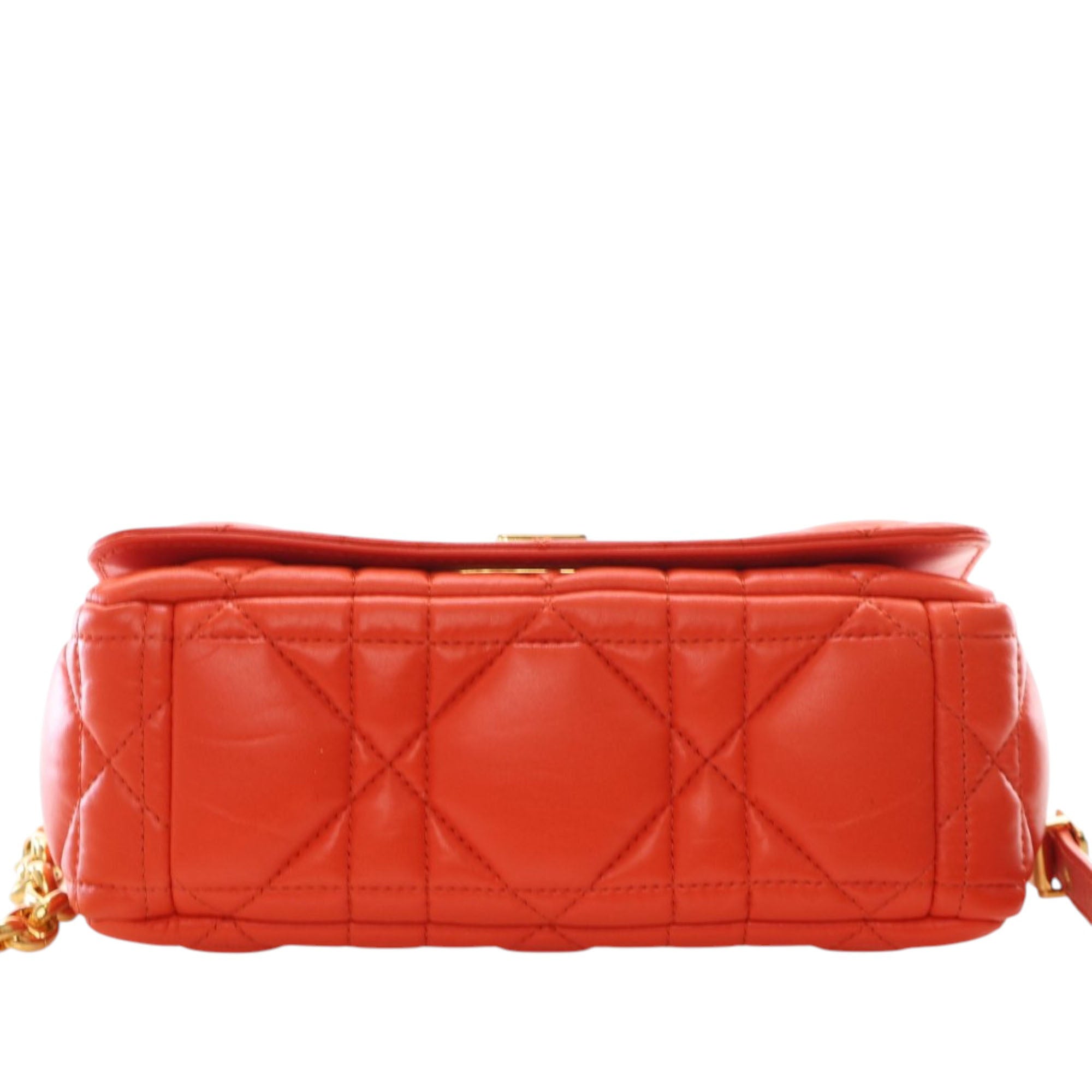 Dior Small Lambskin Macrocannage Caro Crossbody - image 4