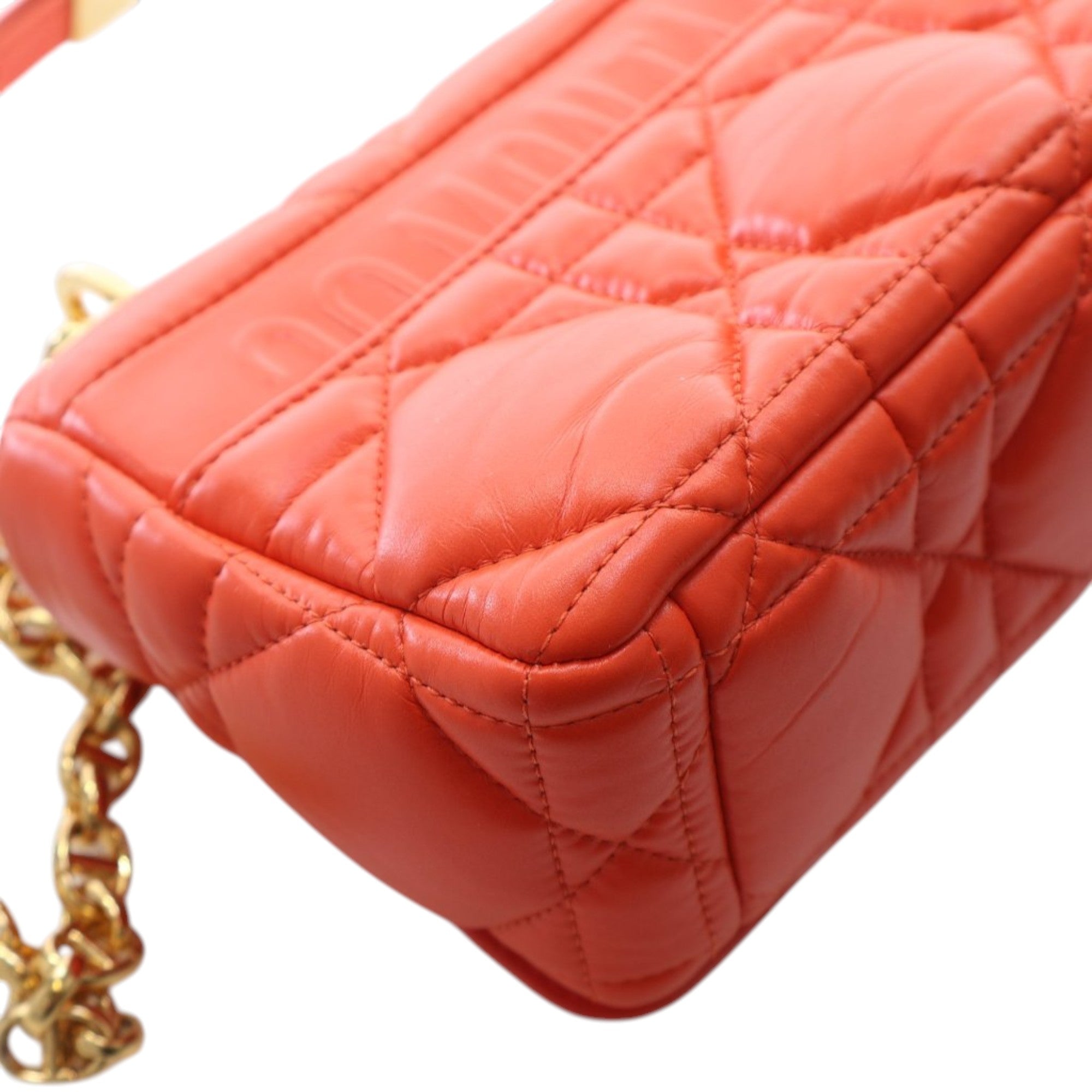 Dior Small Lambskin Macrocannage Caro Crossbody - image 8