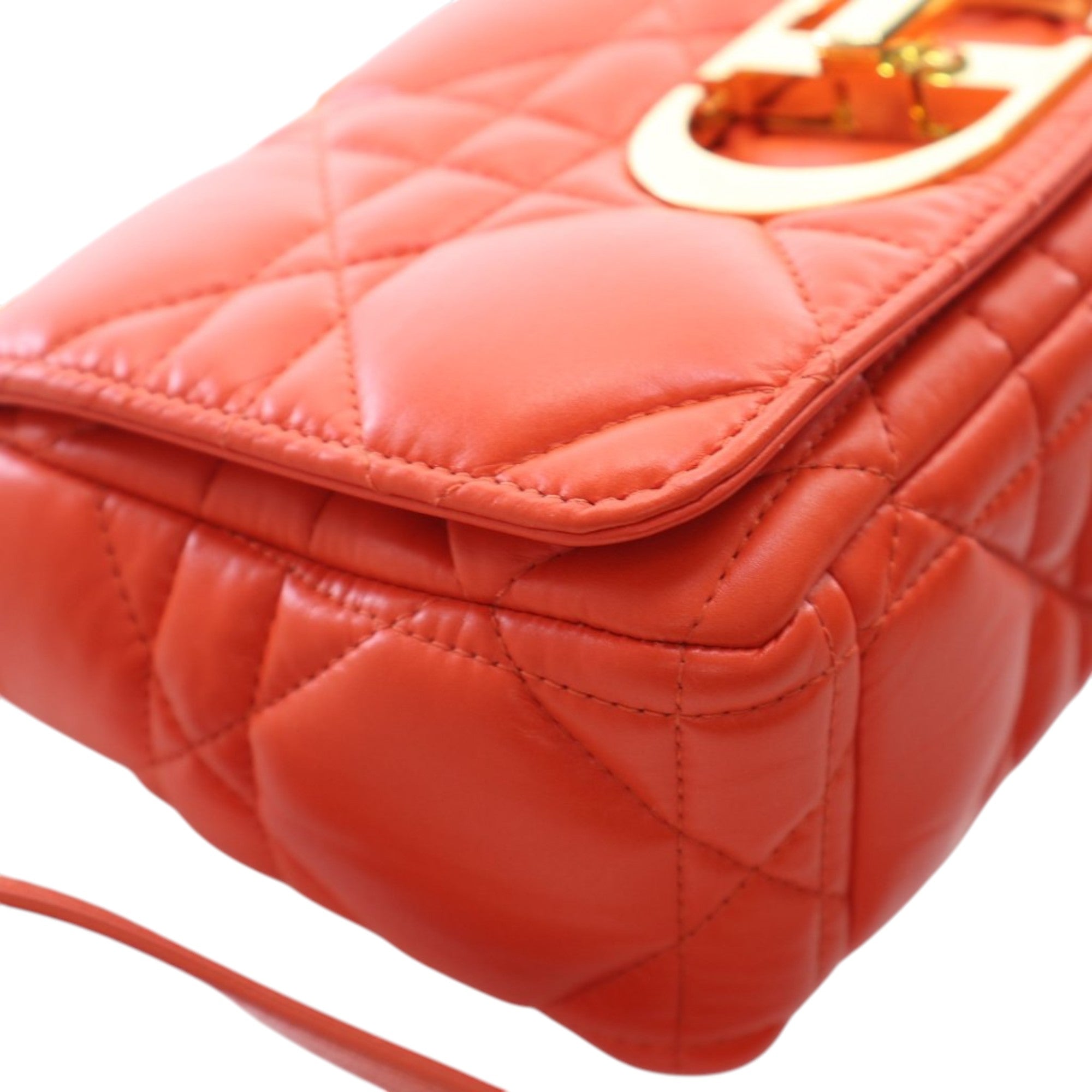 Dior Small Lambskin Macrocannage Caro Crossbody - image 9