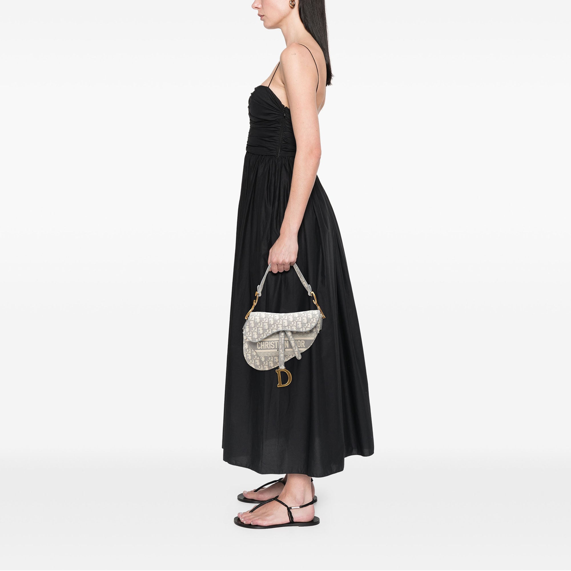 Dior Oblique Embroidered Canvas Saddle Bag - image 6