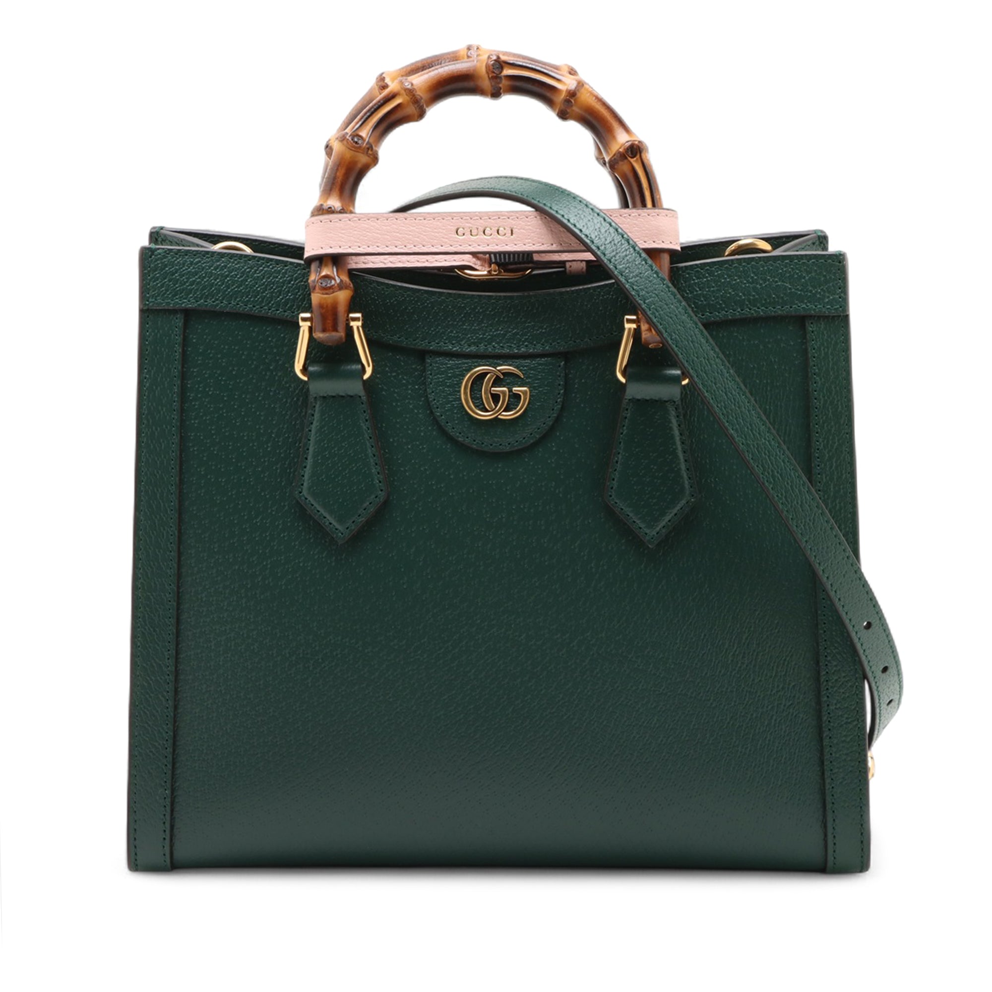 Gucci Small Calfskin Bamboo Diana Satchel - image 1