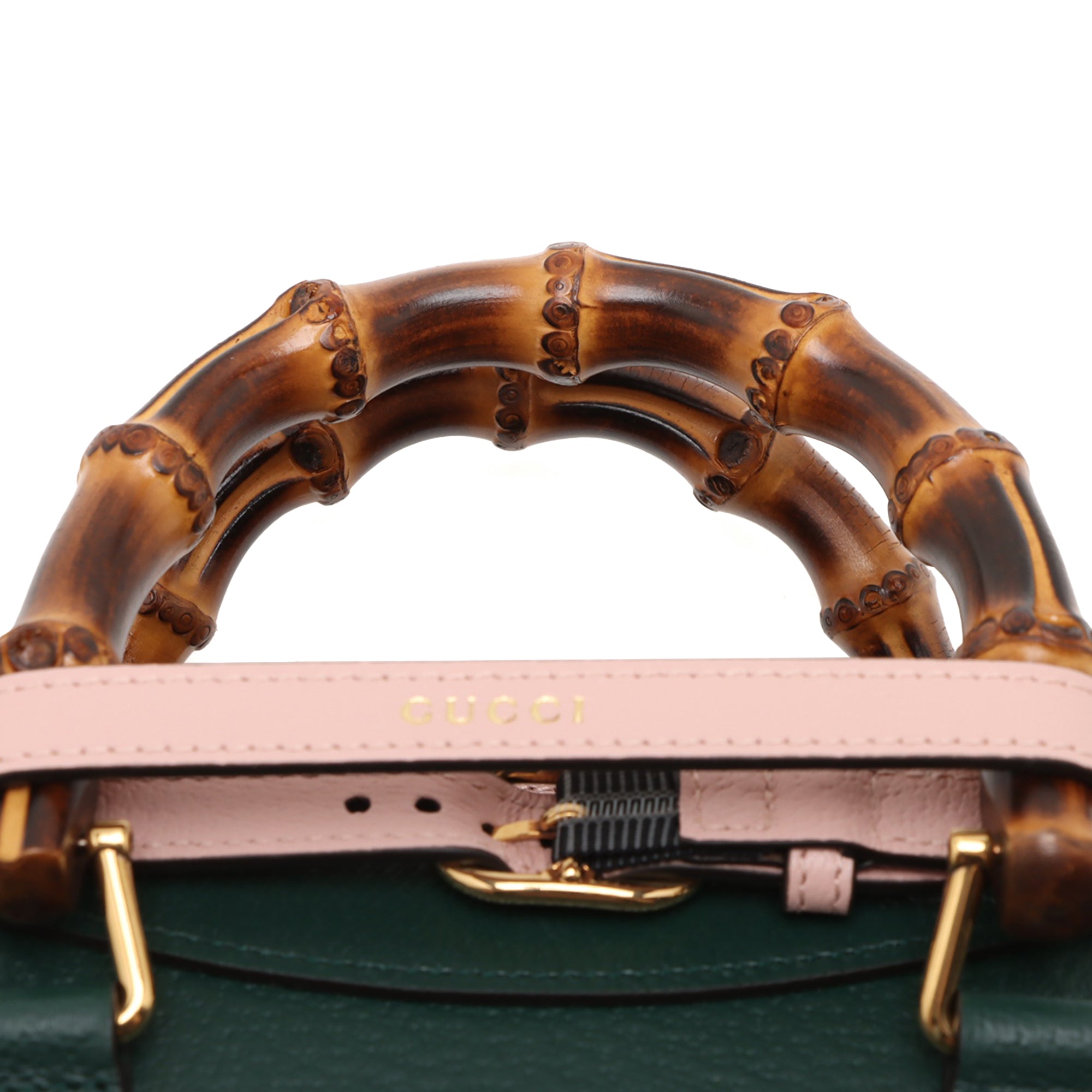Gucci Small Calfskin Bamboo Diana Satchel - image 9