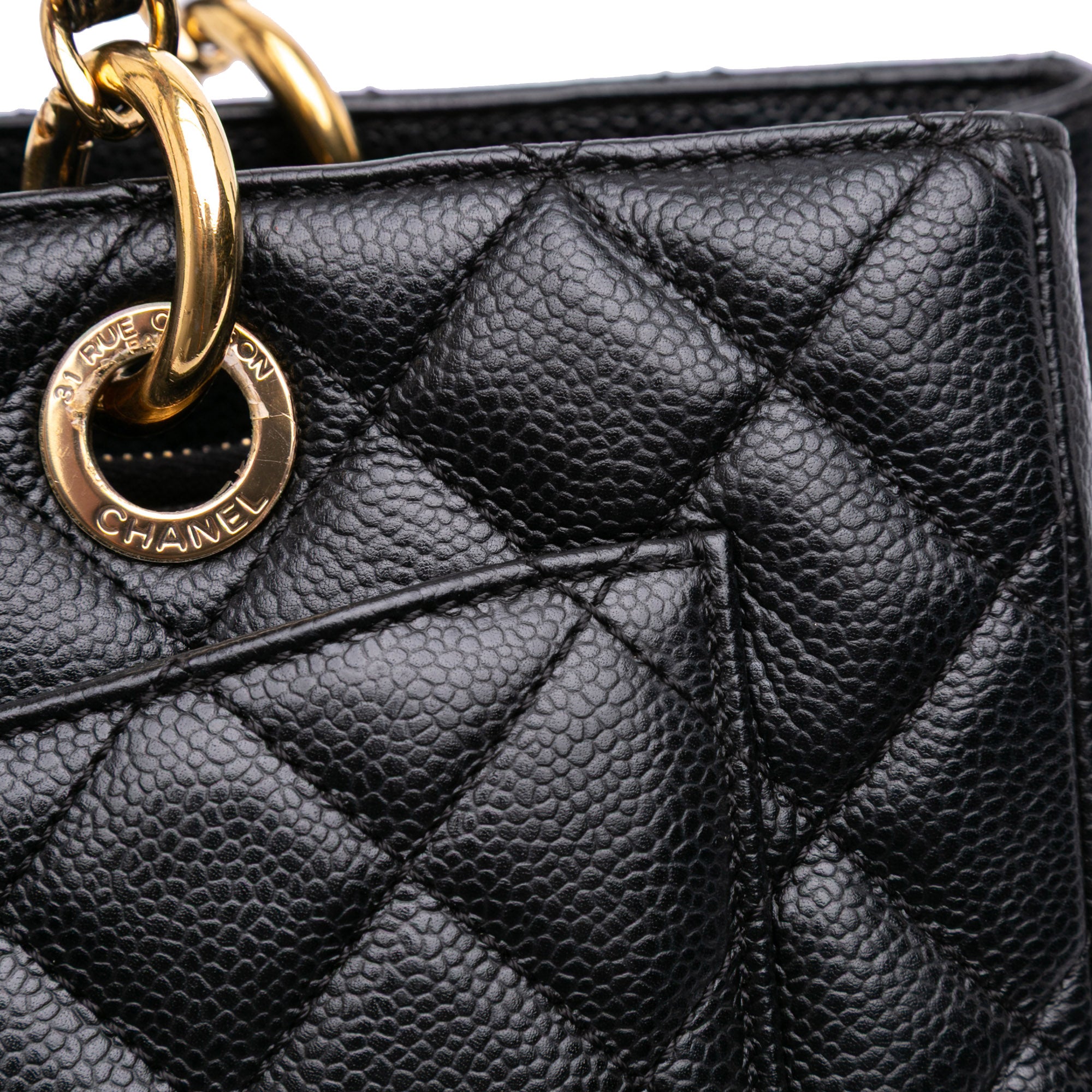 Chanel Caviar Grand Shopping Tote - image 10