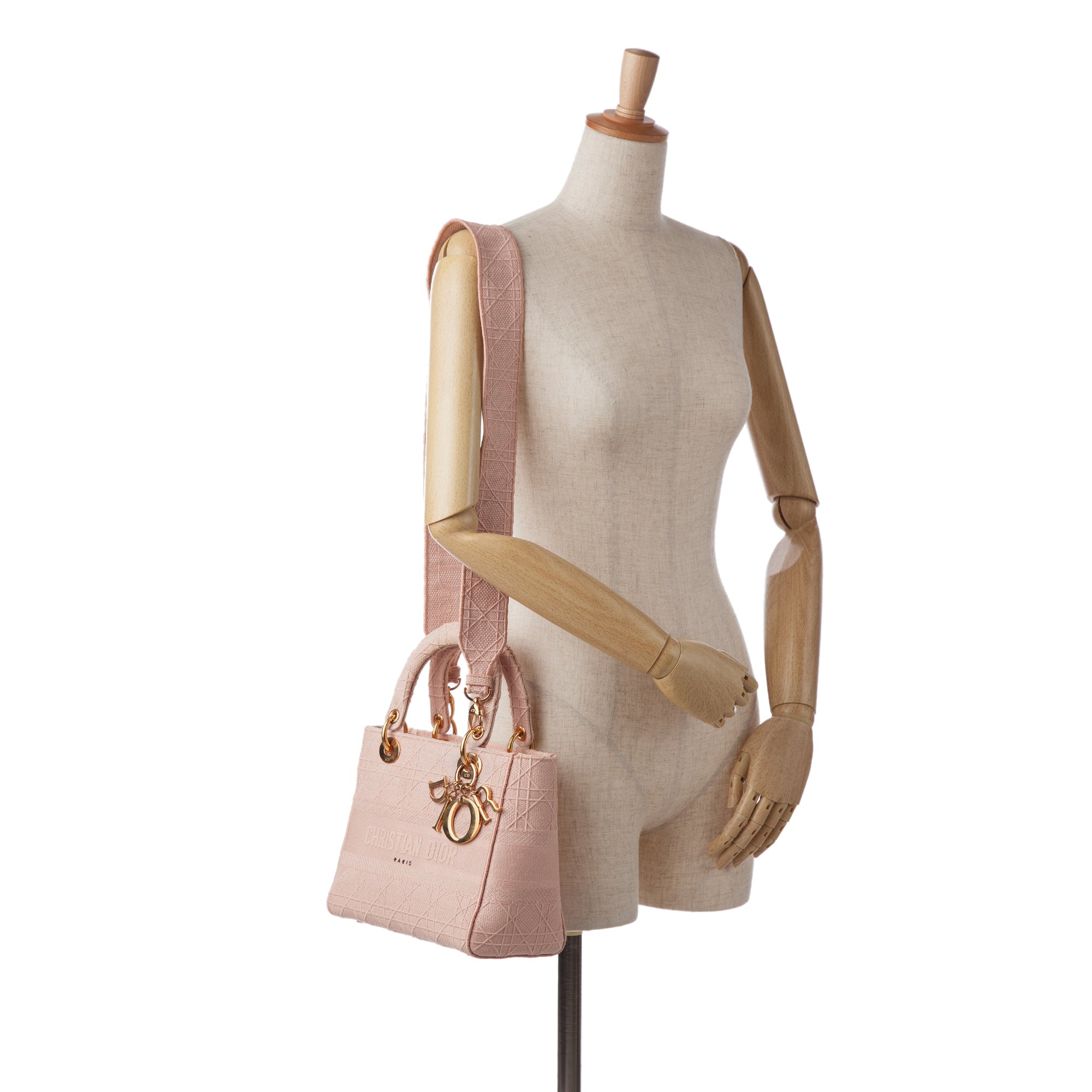 Dior Medium Embroidered Canvas Cannage Lady D Lite - image 10