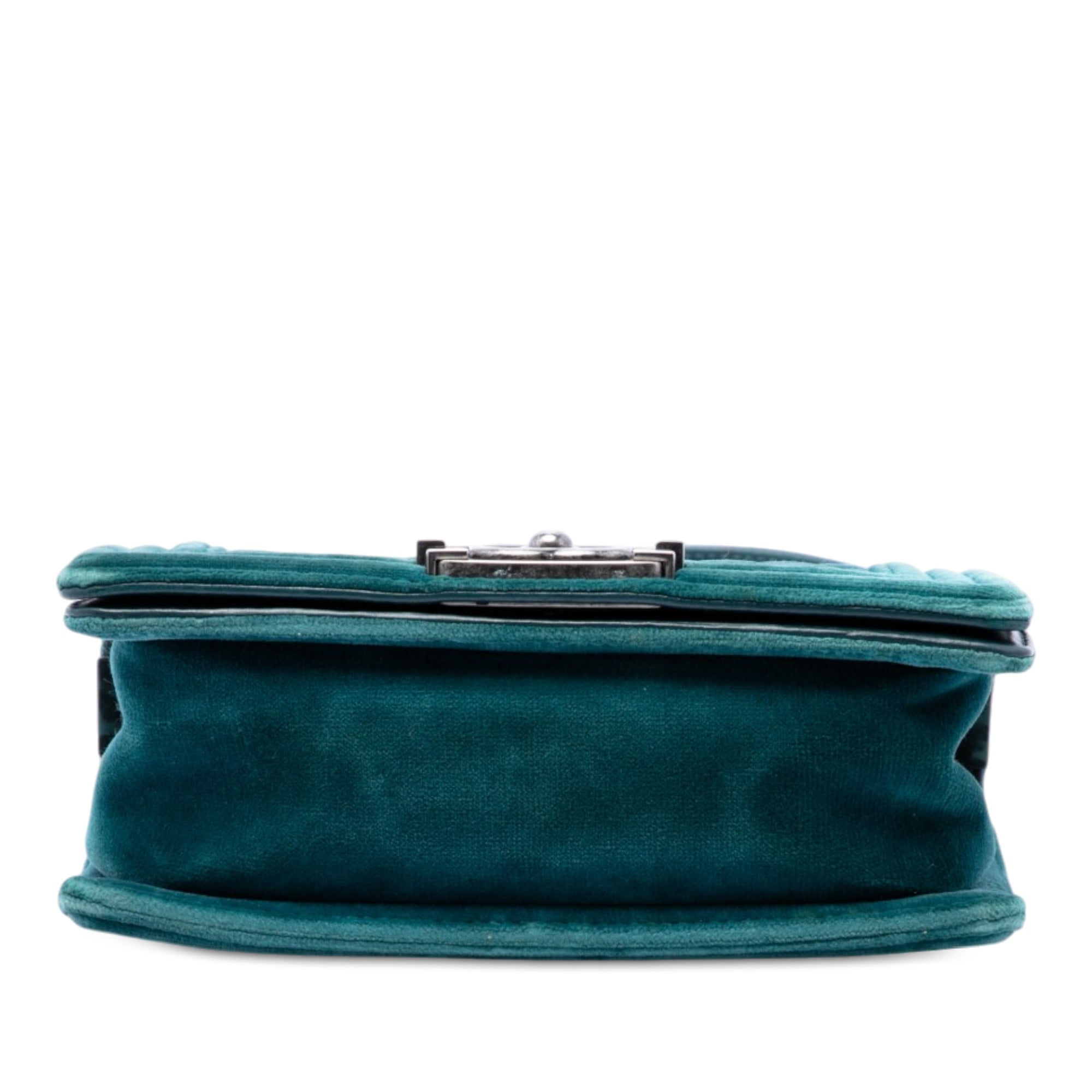 Chanel Small Quilted Velvet Boy Flap - image 3