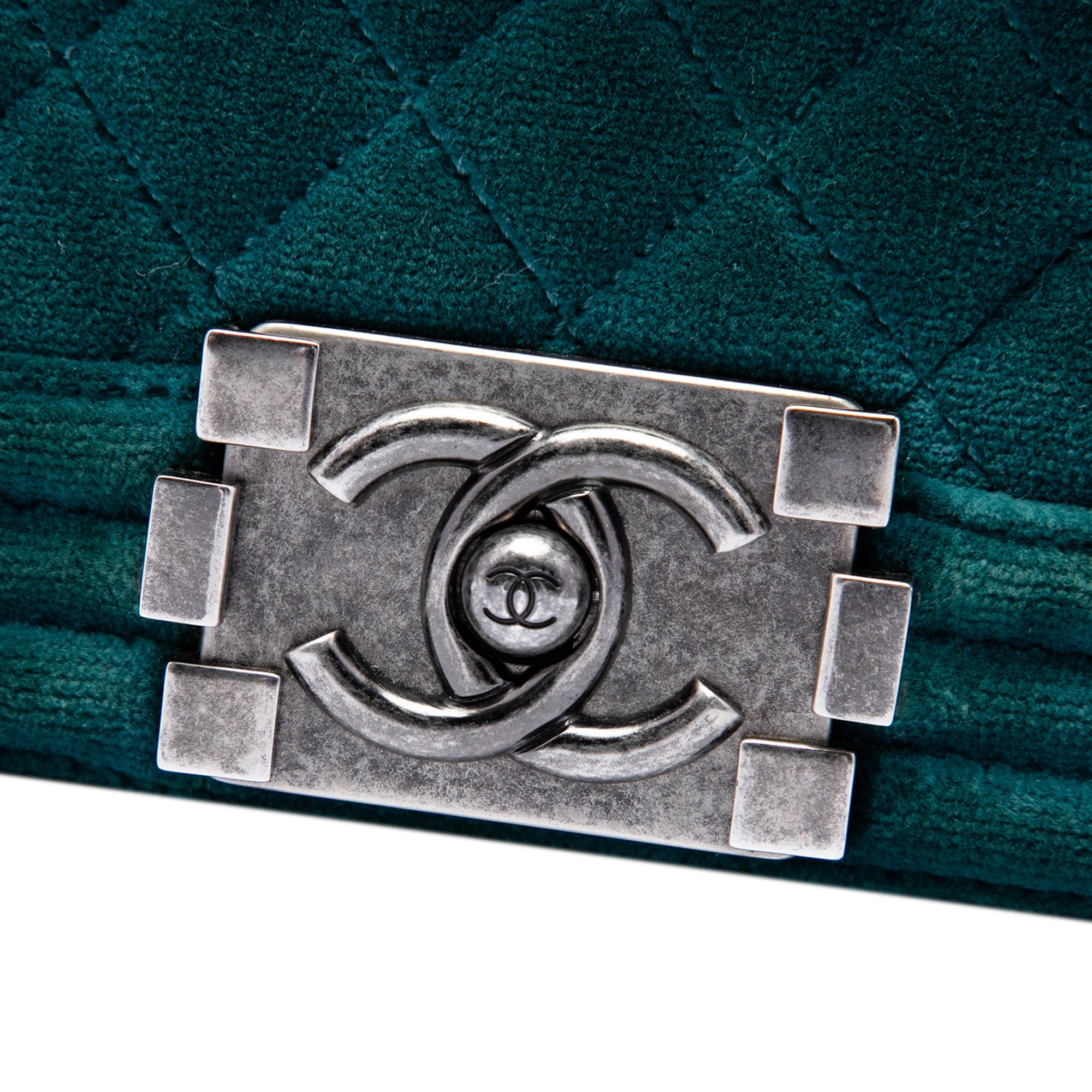 Chanel Small Quilted Velvet Boy Flap - image 5