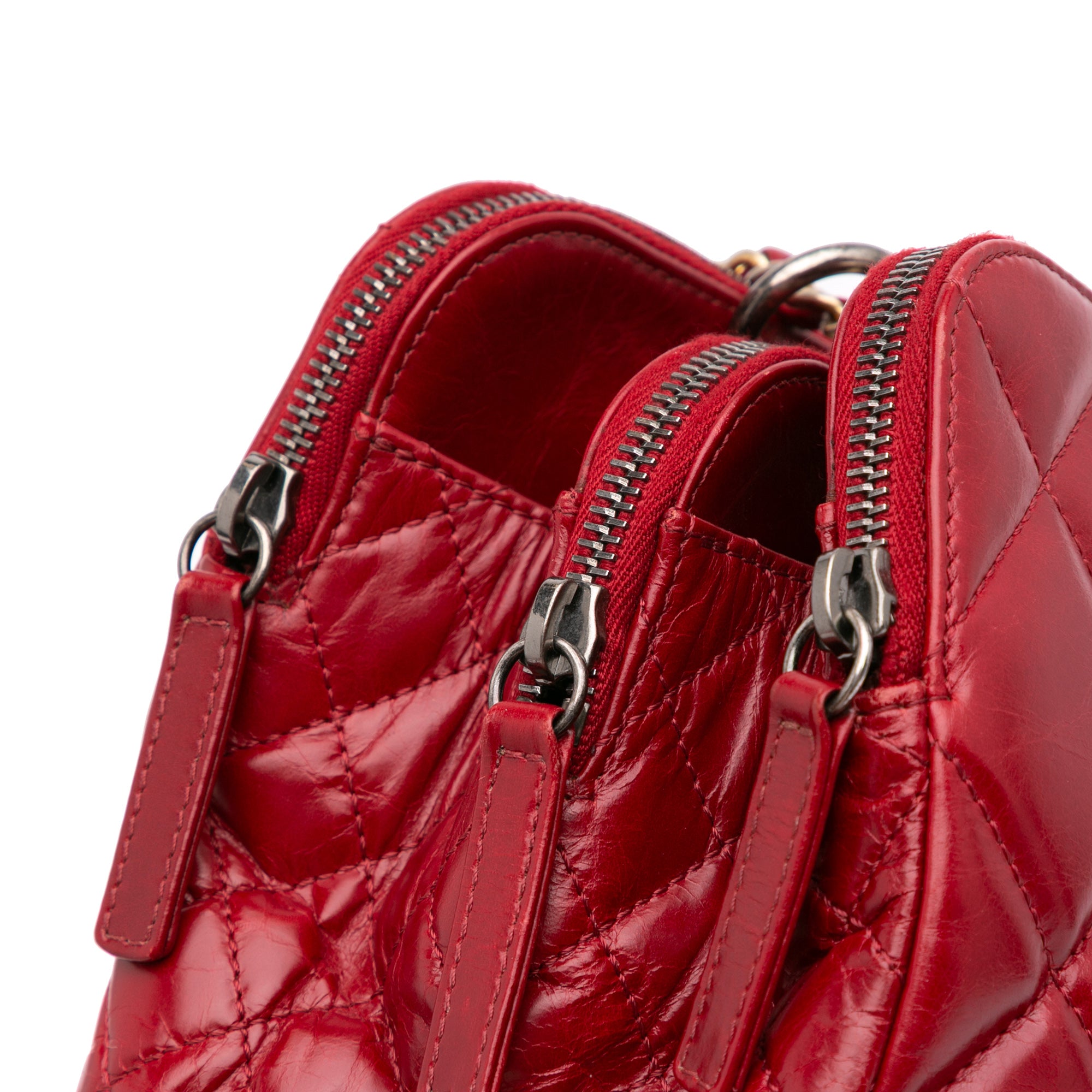 Chanel Quilted Glazed Calfskin Daily Walk Double Zip Shoulder Bag - image 8